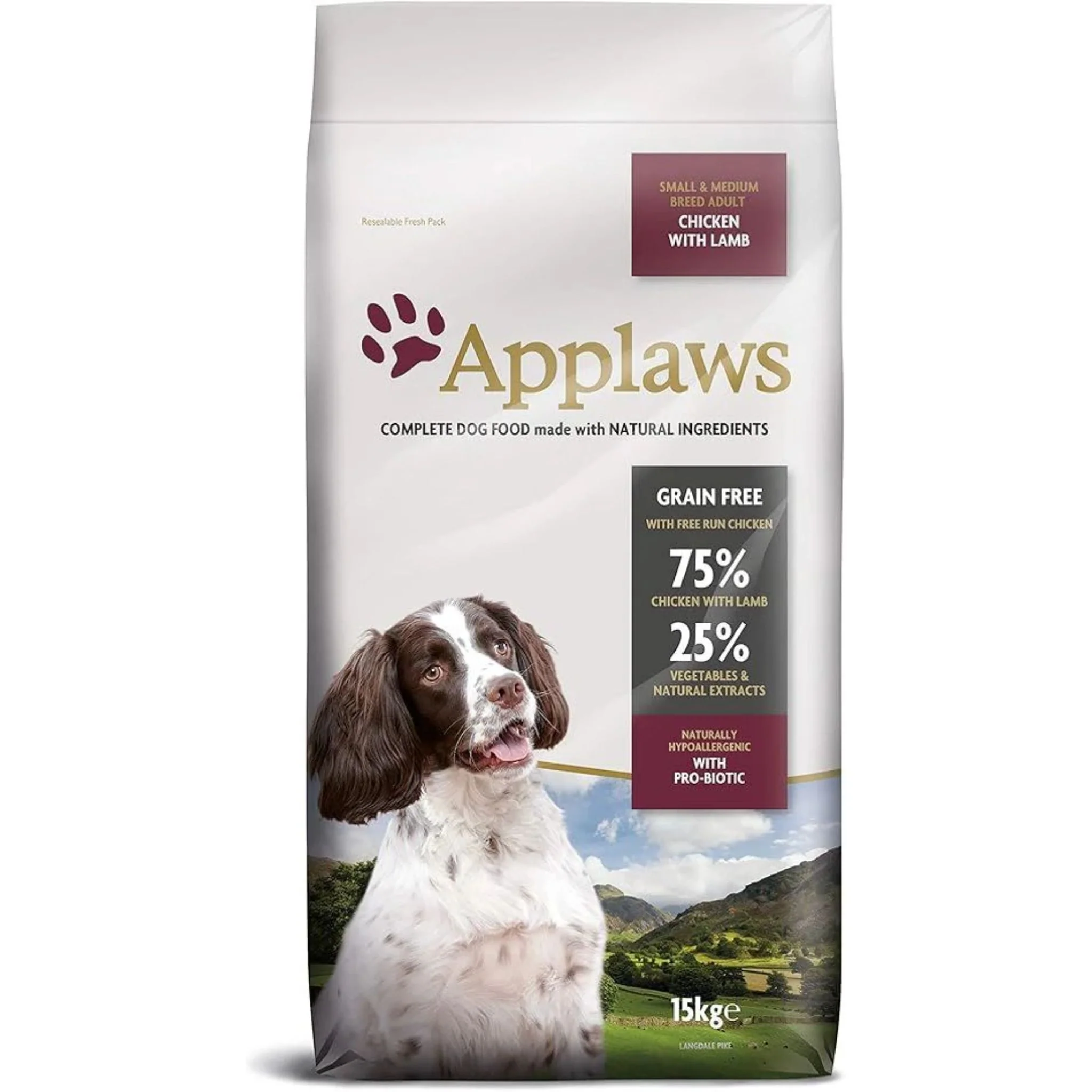 Applaws Chicken With Lamb Small & Medium Breed Adult Dry Dog Food - Image 3