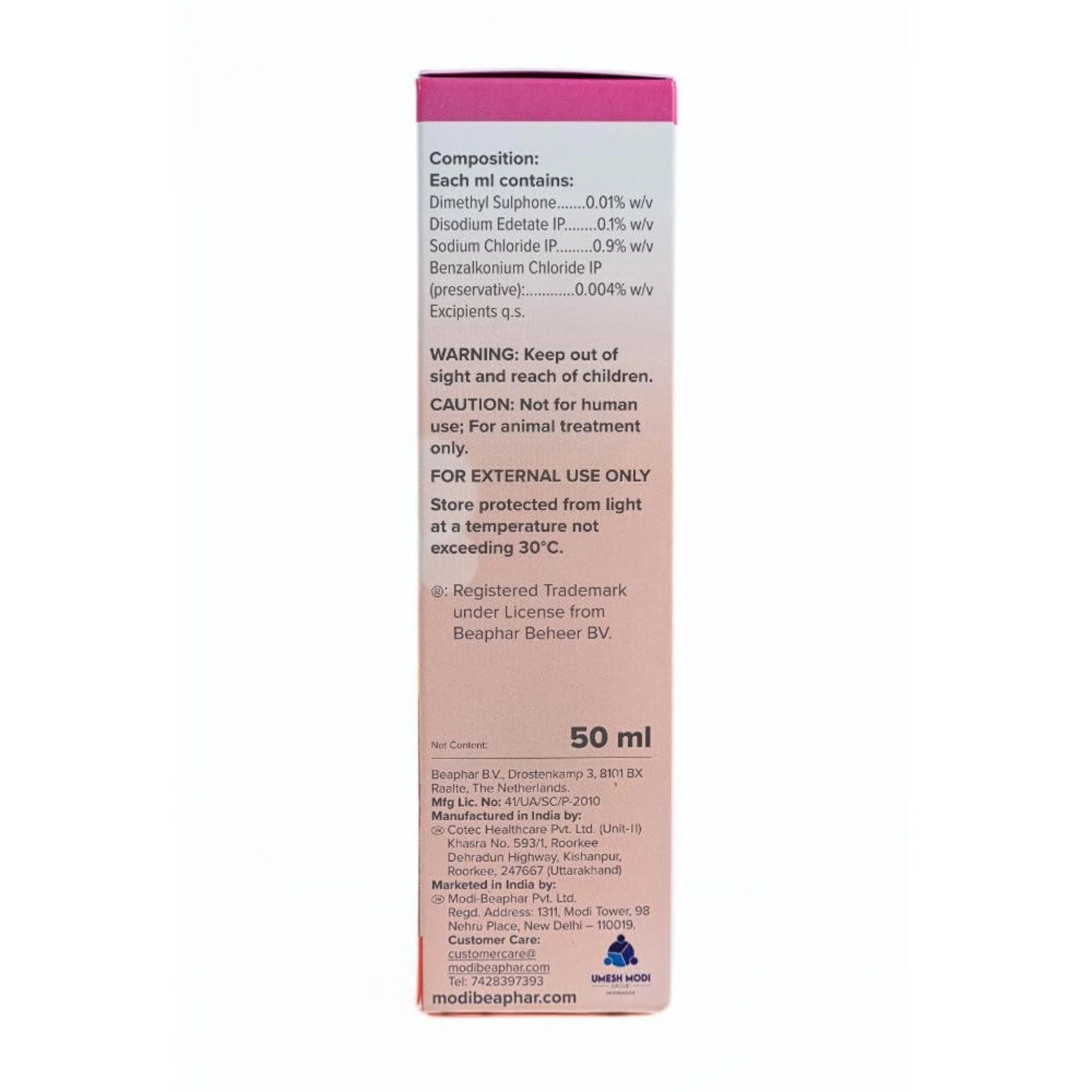 Beaphar Eye Cleaner Drop For Dog And Cat - 50ml - Image 3