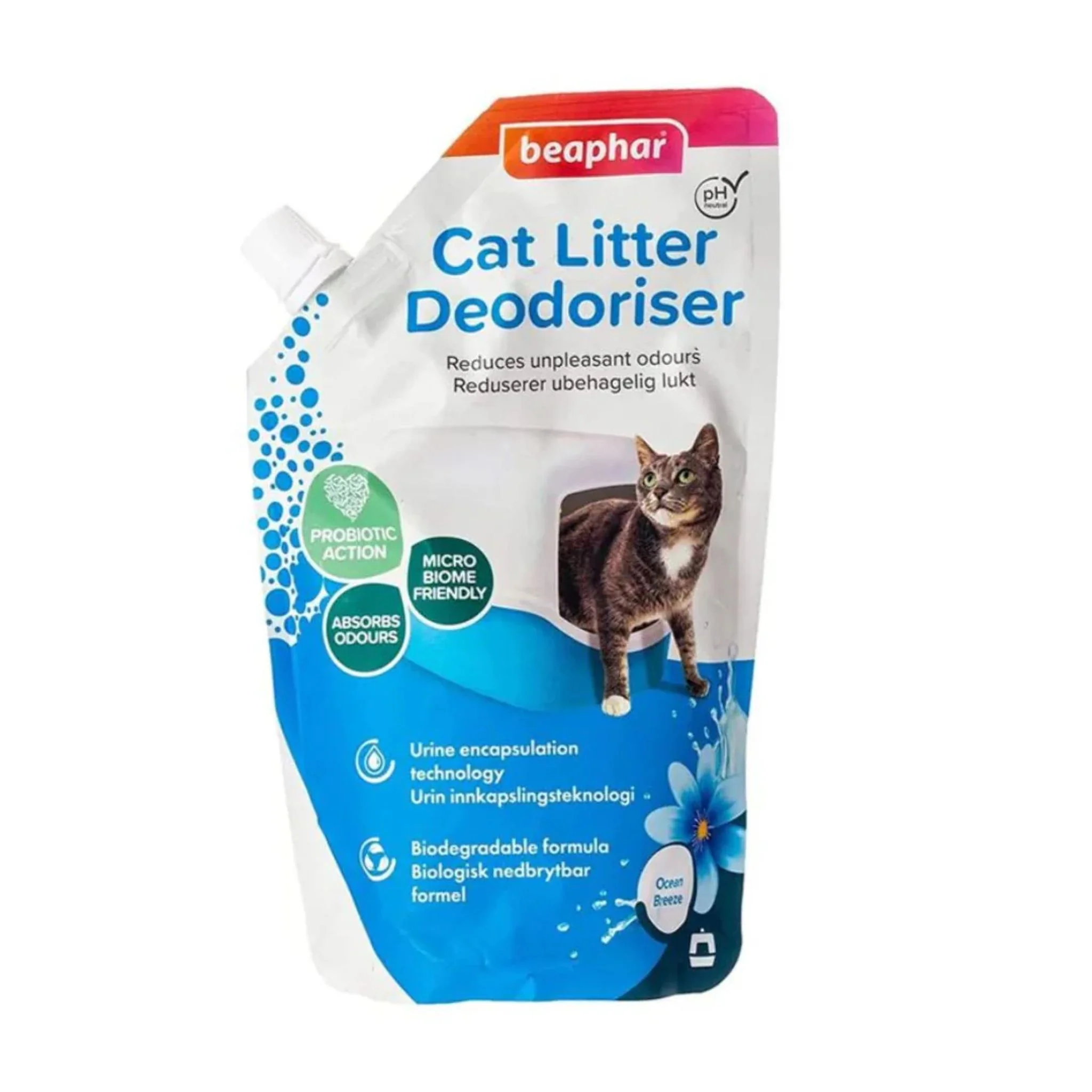 Beaphar Cat Litter Deodoriser Odour Killer Multi Fresh Ocean Breeze – 400g - Image 2