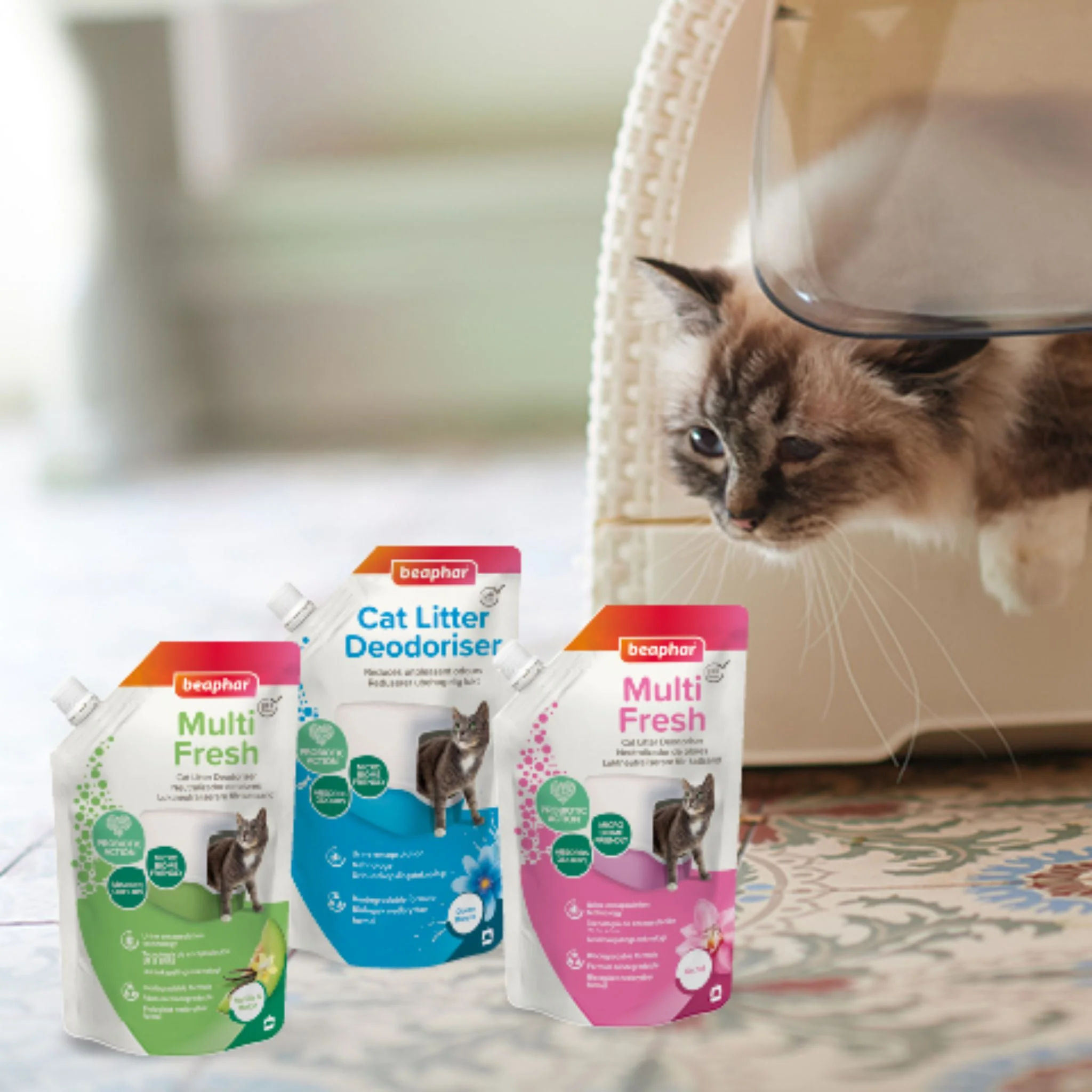 Beaphar Cat Litter Deodoriser Odour Killer Multi Fresh Ocean Breeze – 400g - Image 4