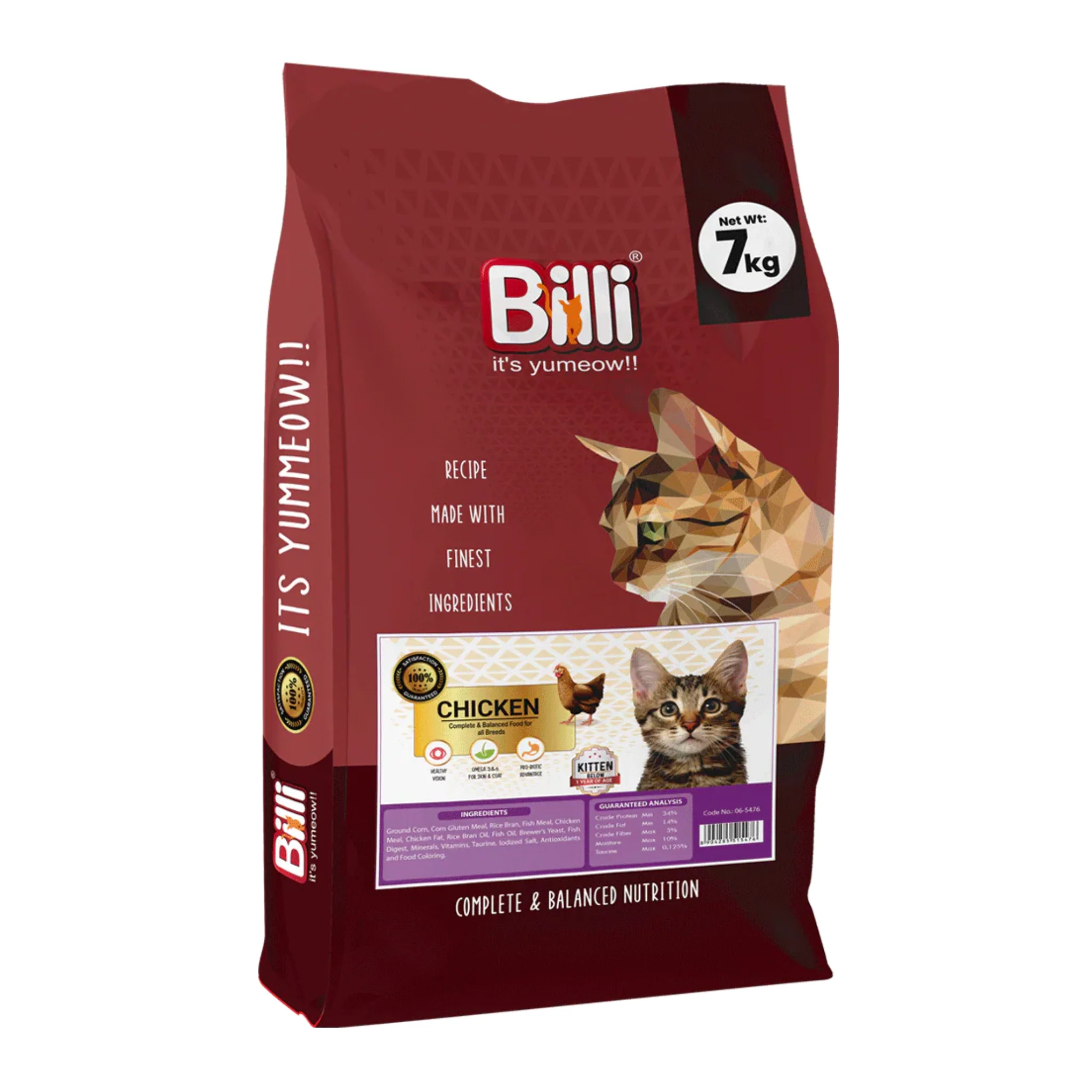 Billi Kitten Real Chicken Cat Dry Food - Image 2