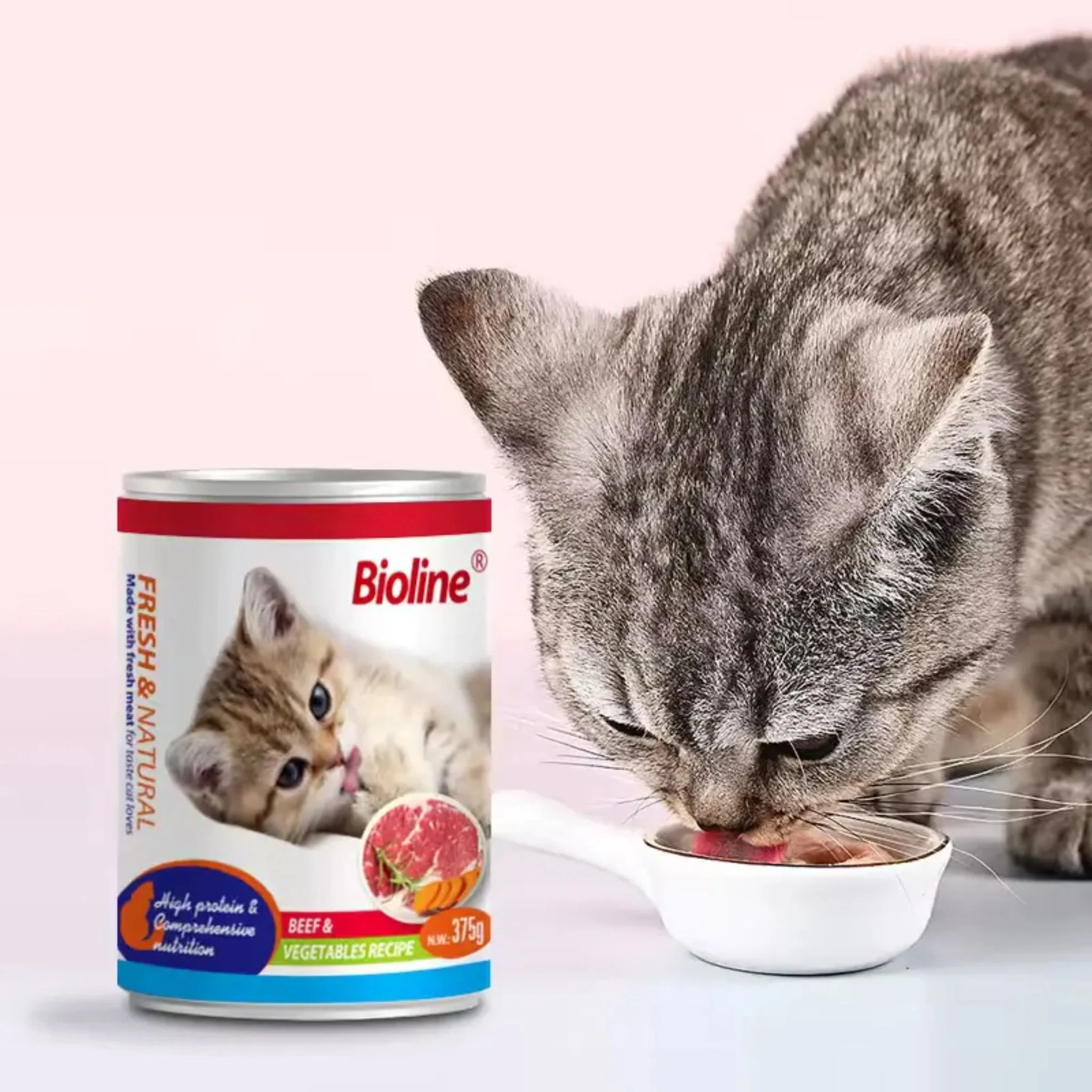 Bioline Canned Cat Food Beef & Vegetables - 375g - Image 4