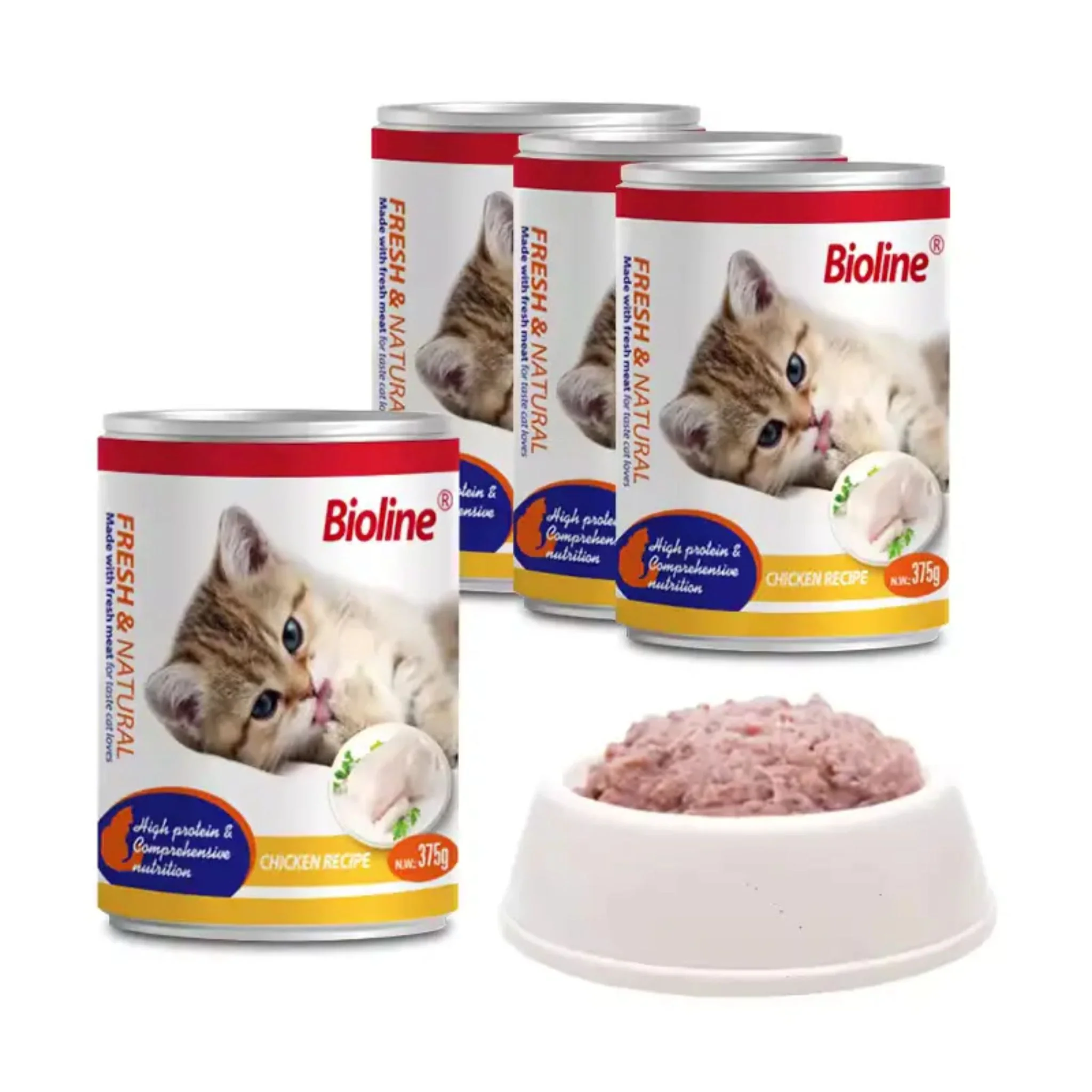 Bioline Canned Cat Food Chicken - 375g - Image 3