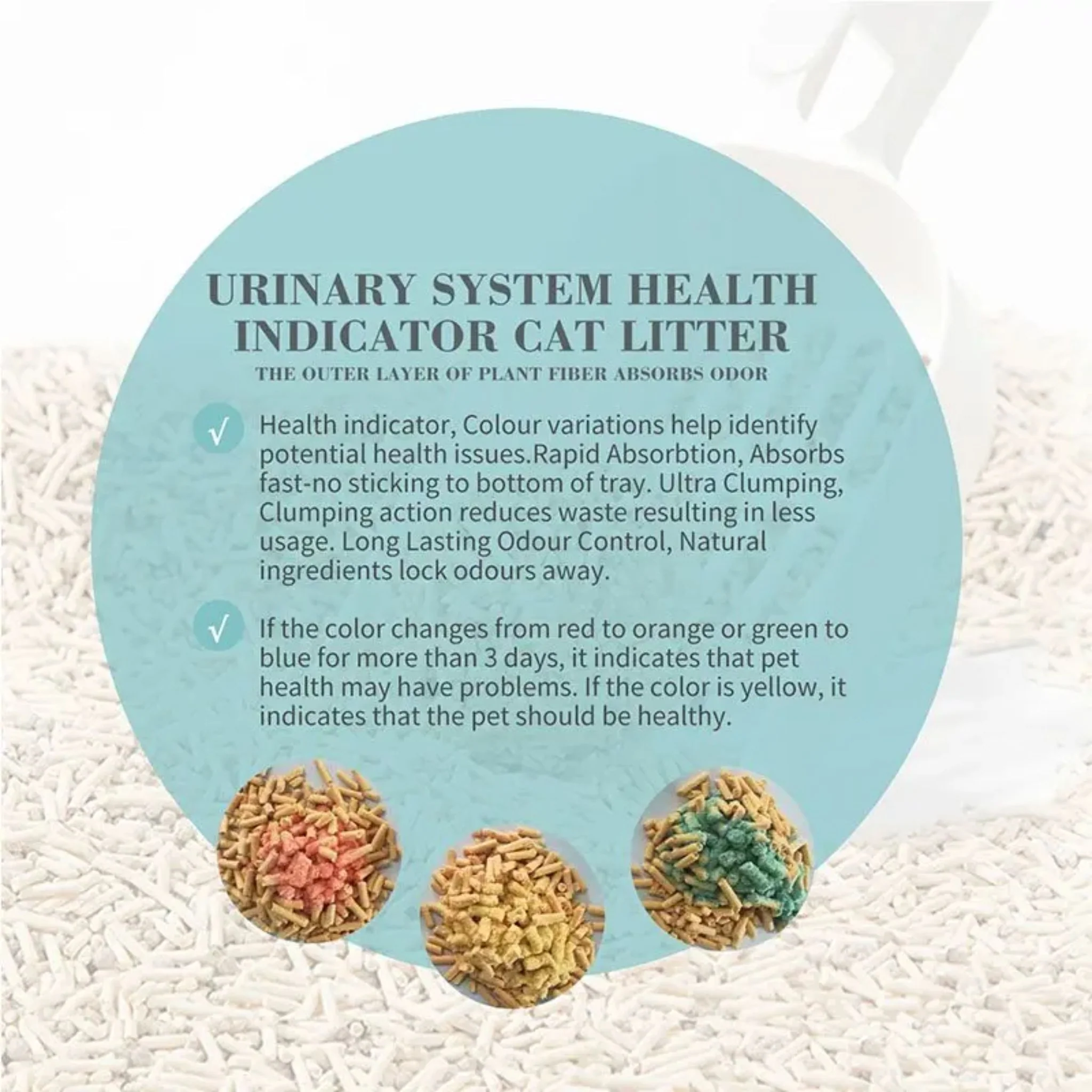 Bioline Cat Litter With Urinary Health Indicator Odor Control - 6L - Image 2