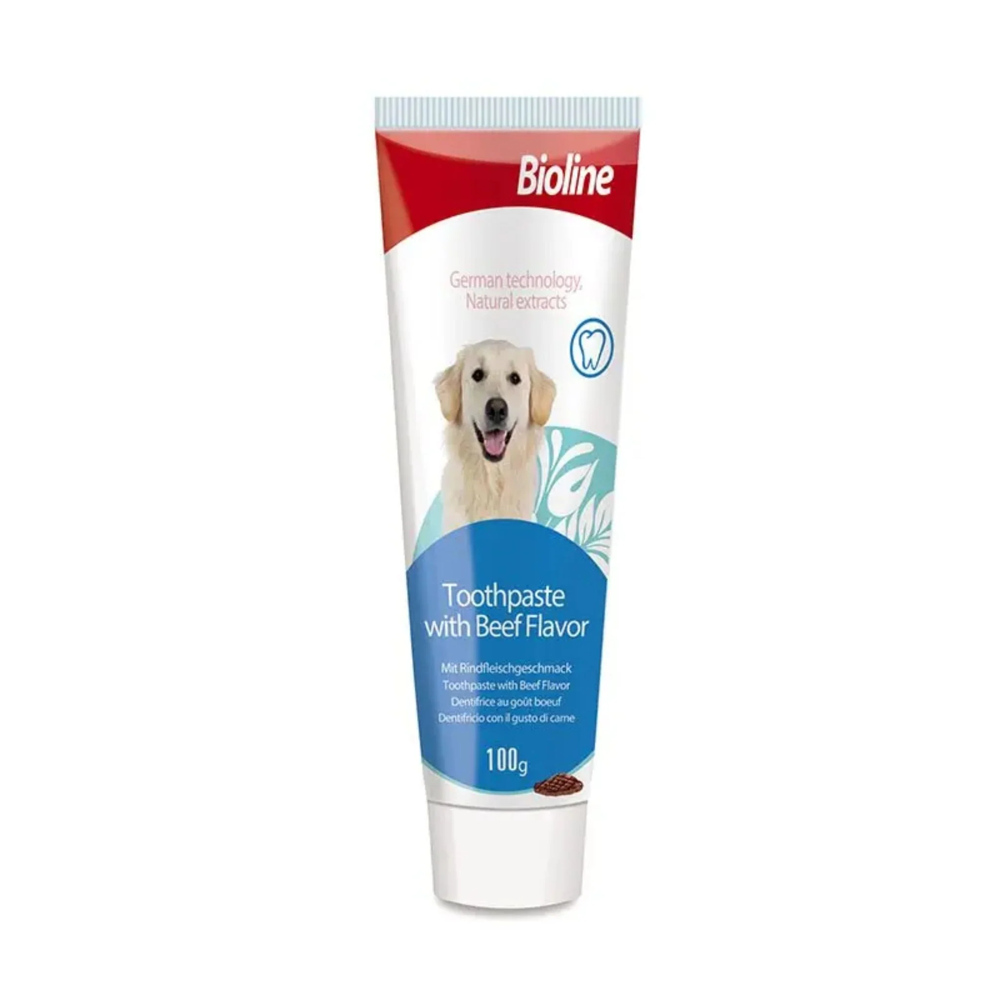 Bioline Beef Flavor Toothpaste & Brush Kit for Dog - 100g - Image 3