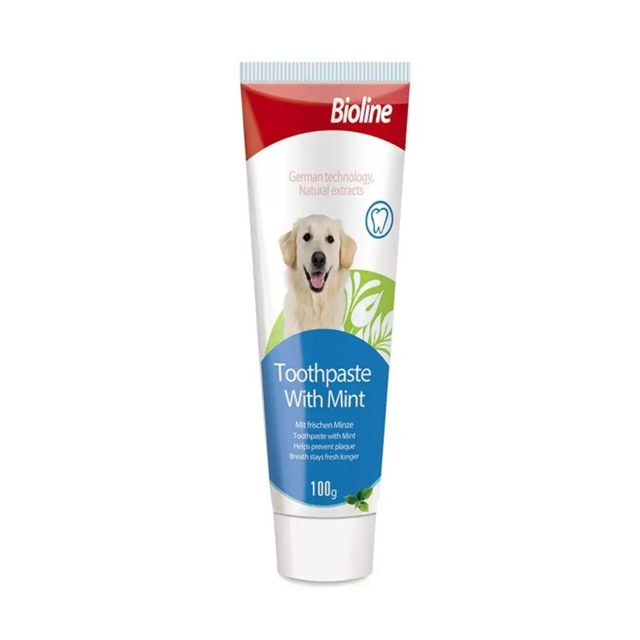 Bioline Mint Flavor Toothpaste & Brush Kit For Dog - 100g - Image 2