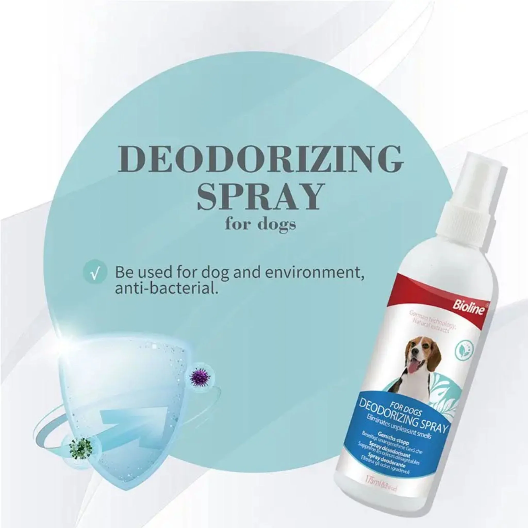 Bioline Deodorizing Dog Spray Fresh Scent - 175ml - Image 3