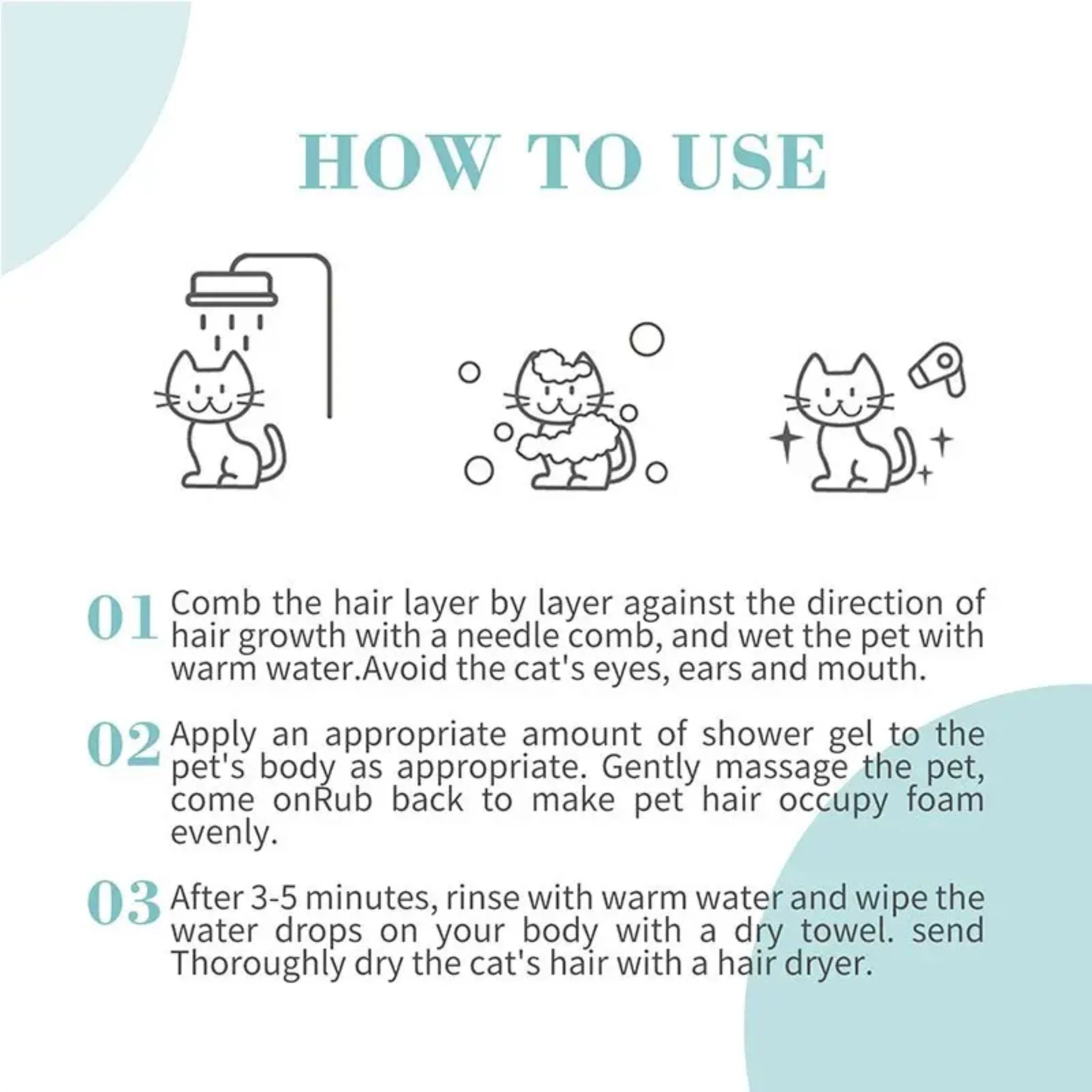 Bioline Deshedding Shampoo For Cat Gentle Fur Care - 200ml - Image 3