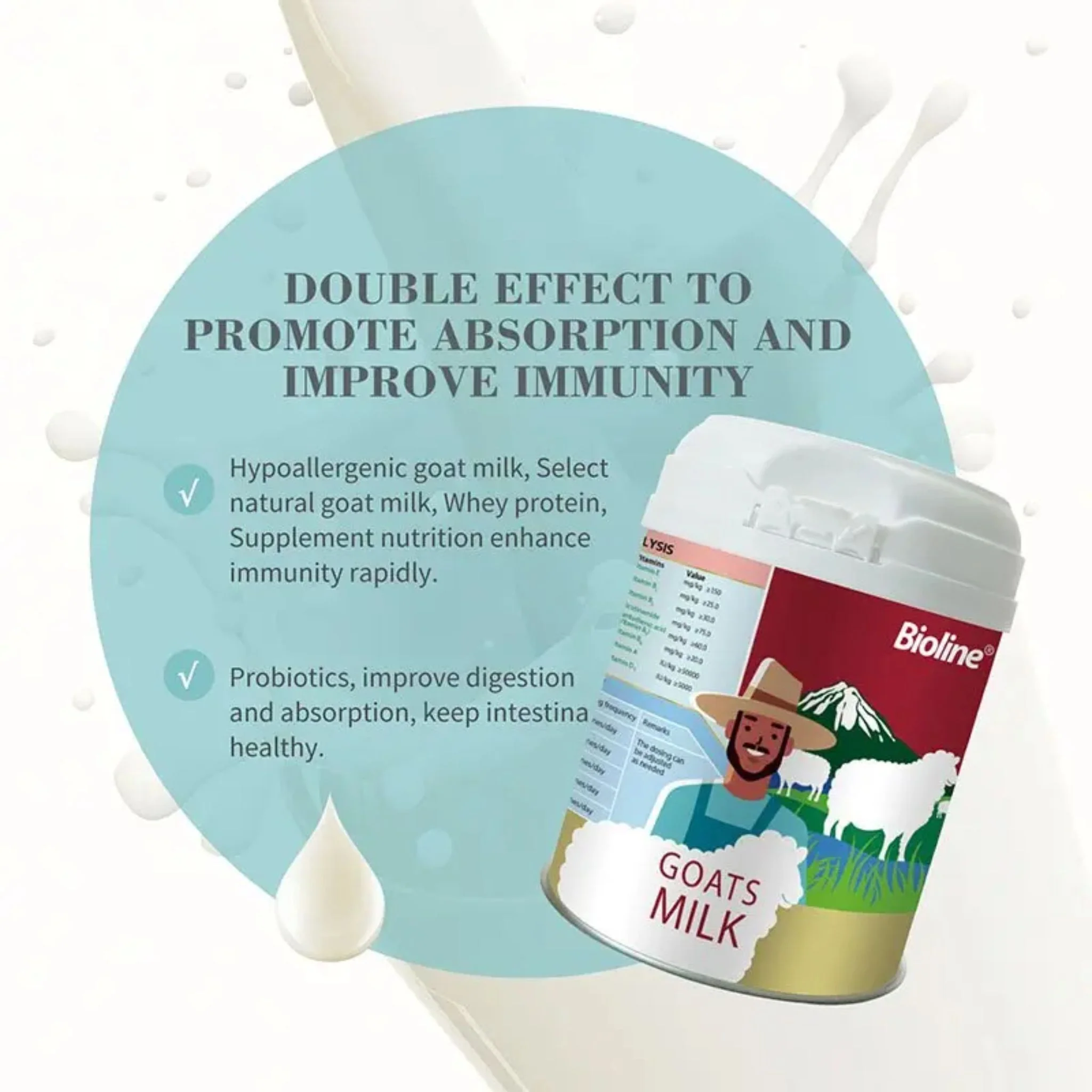 Bioline Dog & Cat Goat Milk Powder - 200g - Image 3