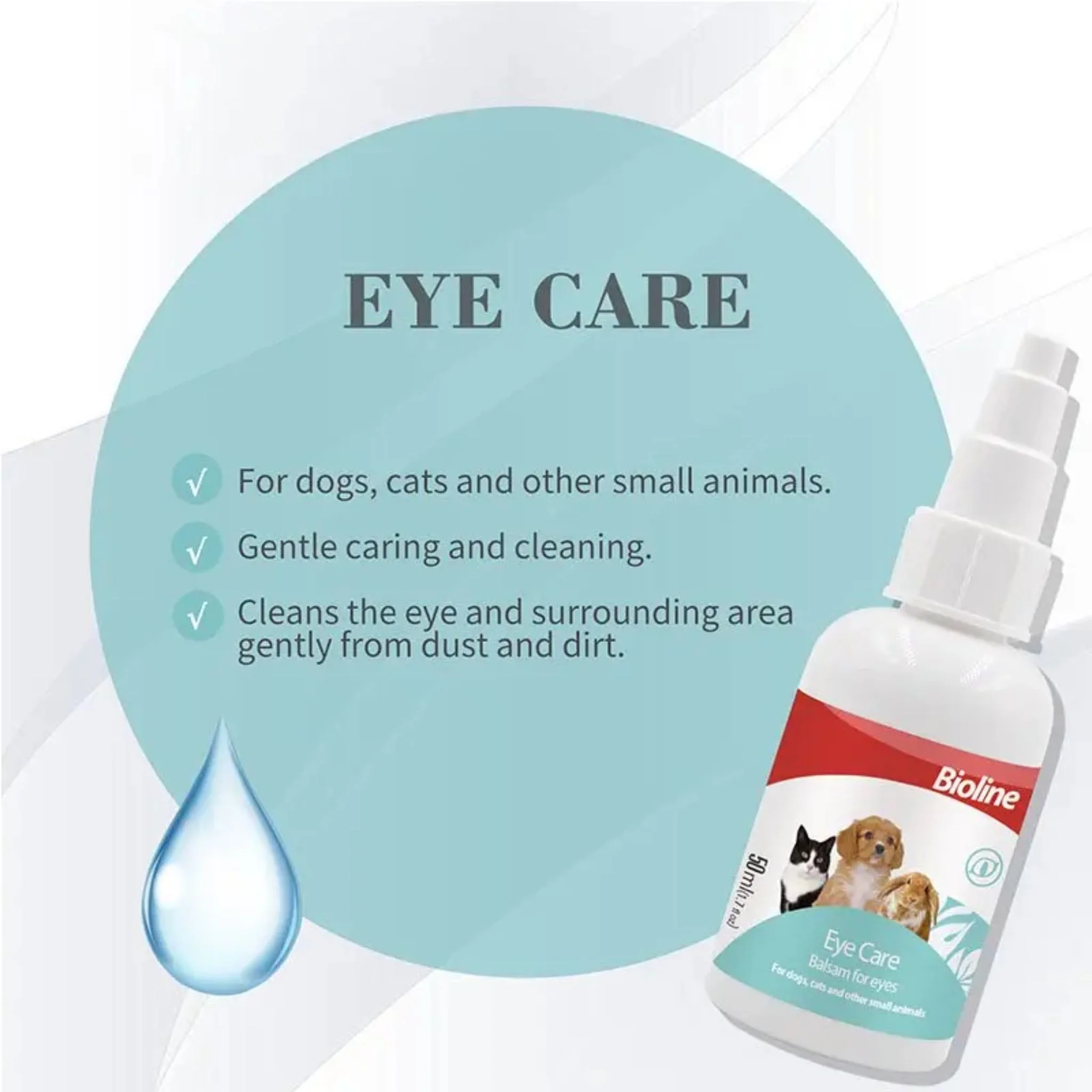 Bioline Gentle Eye Care Solution For Pet - 50ml - Image 3