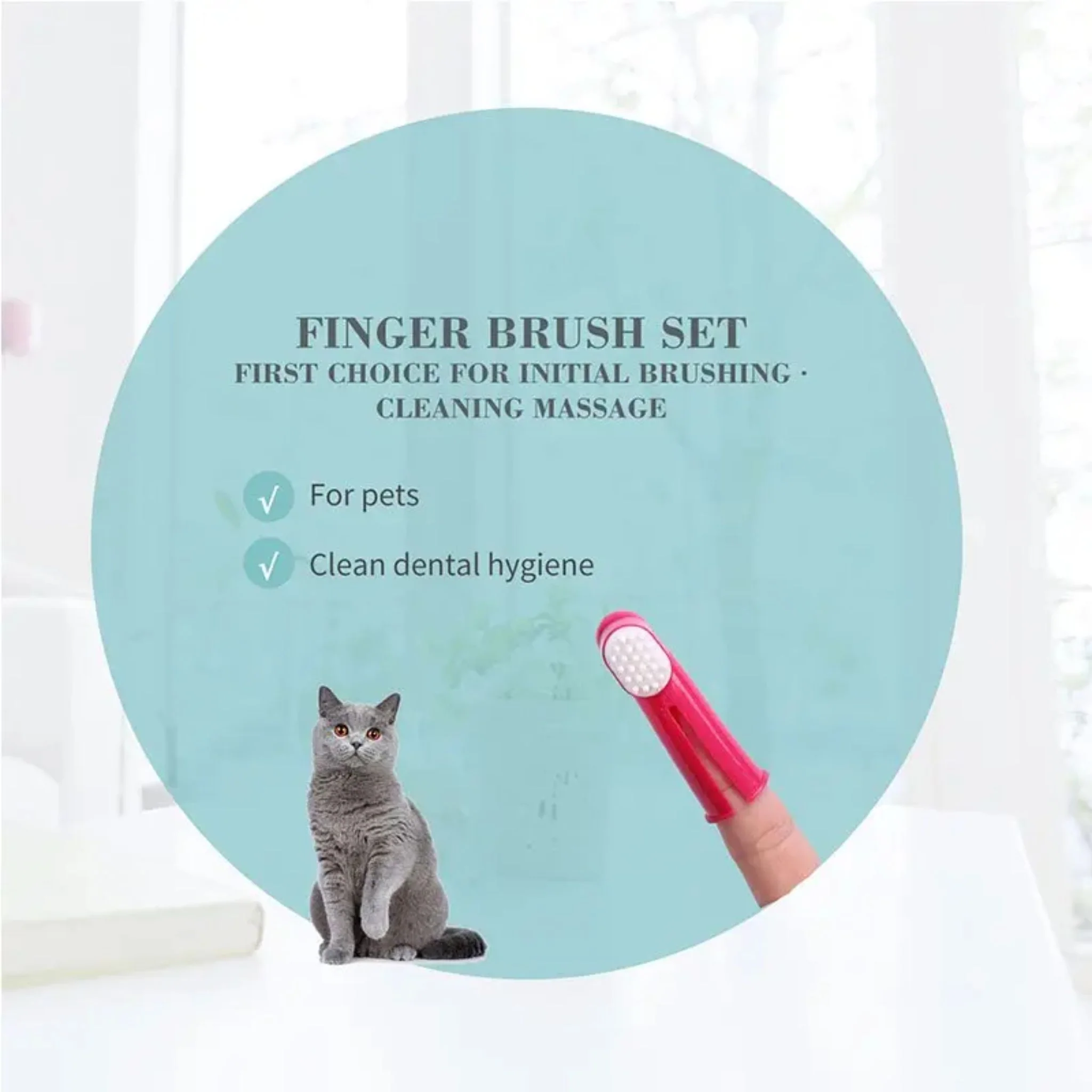Bioline Finger Toothbrush Kit For Dog & Cat - Image 3