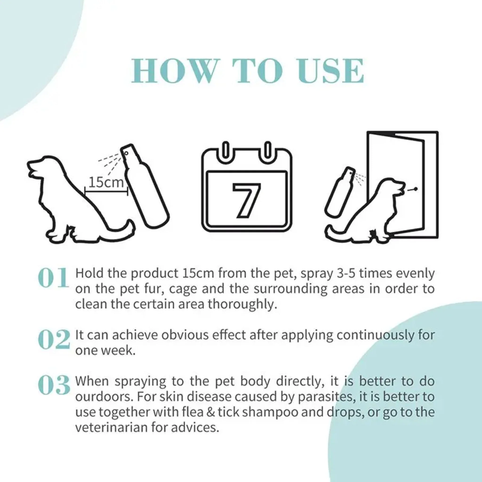 Bioline Effective Control Flea & Tick Spray For Pets - 175ml - Image 3