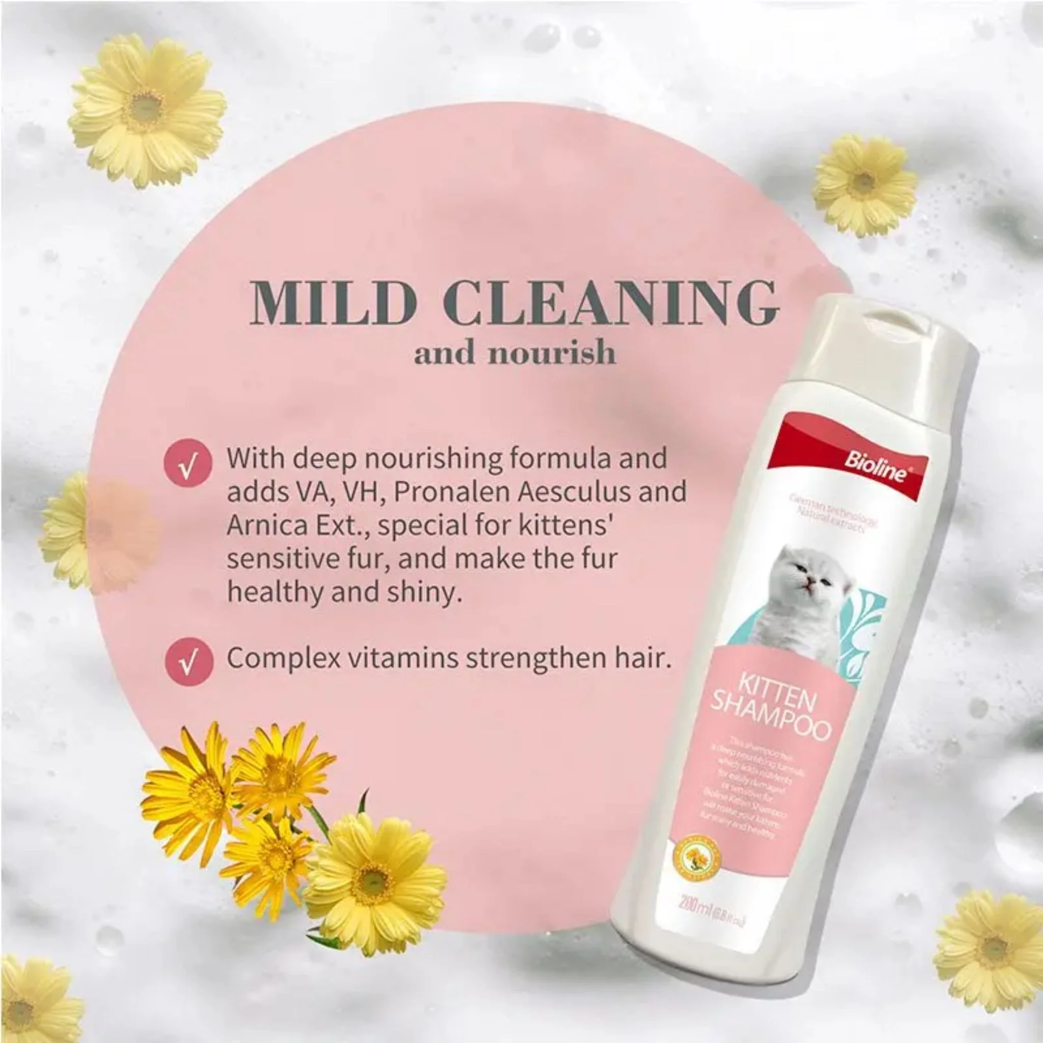 Bioline Kitten Gentel Shampoo - 200ml - Image 4
