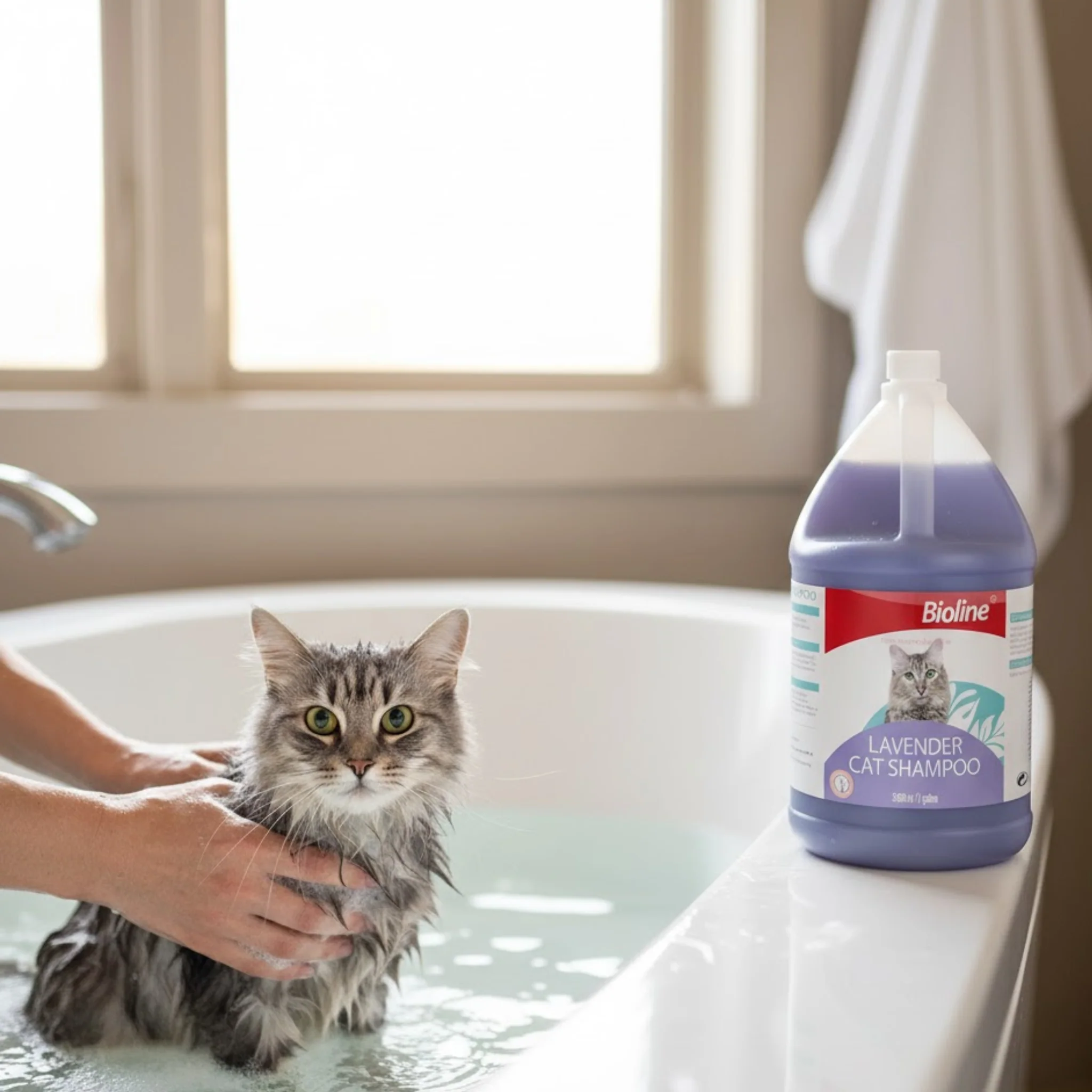 Bioline Lavender Cat Shampoo - 3.8L - Image 2