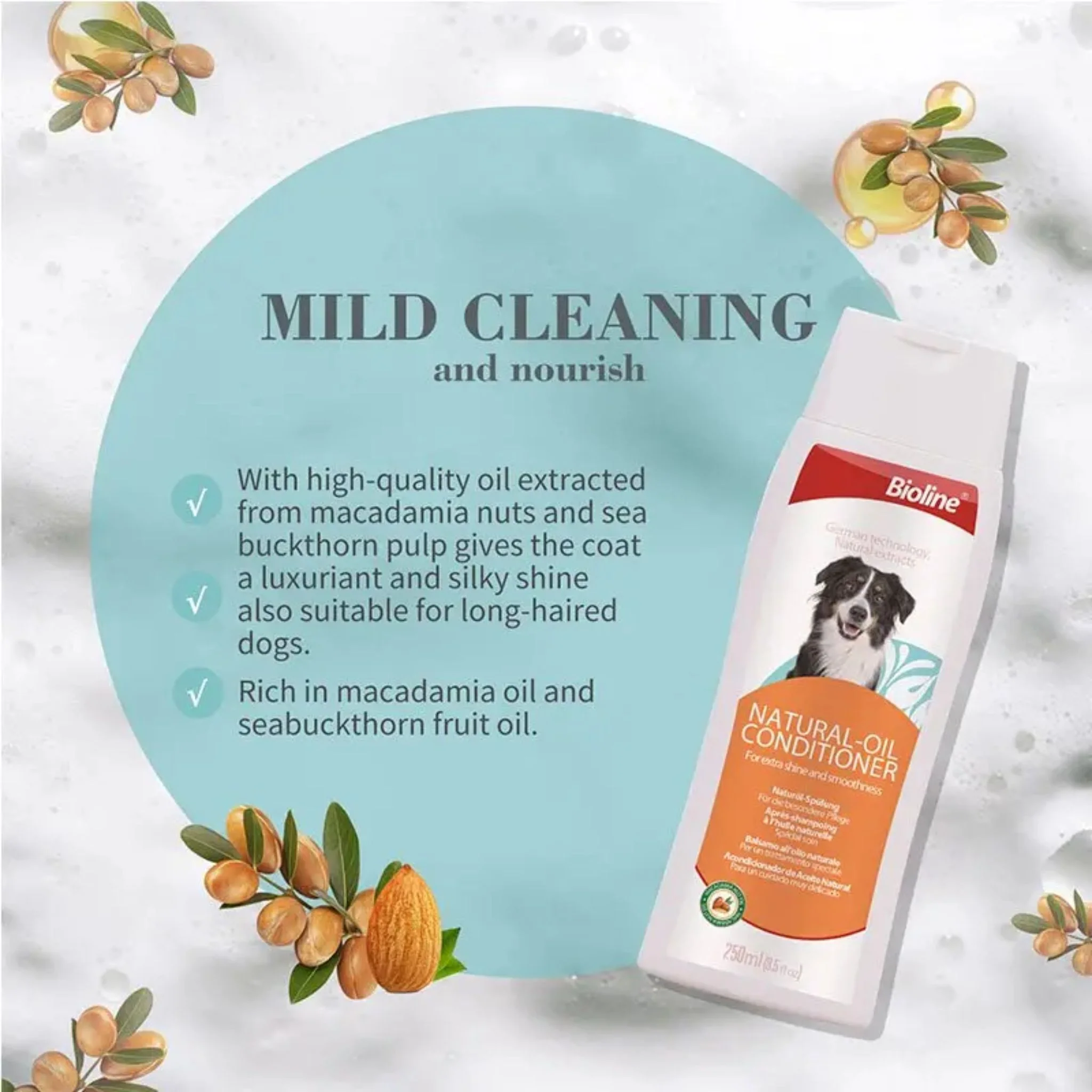 Bioline Natural Oil Conditioner For Pets - 250ml - Image 2