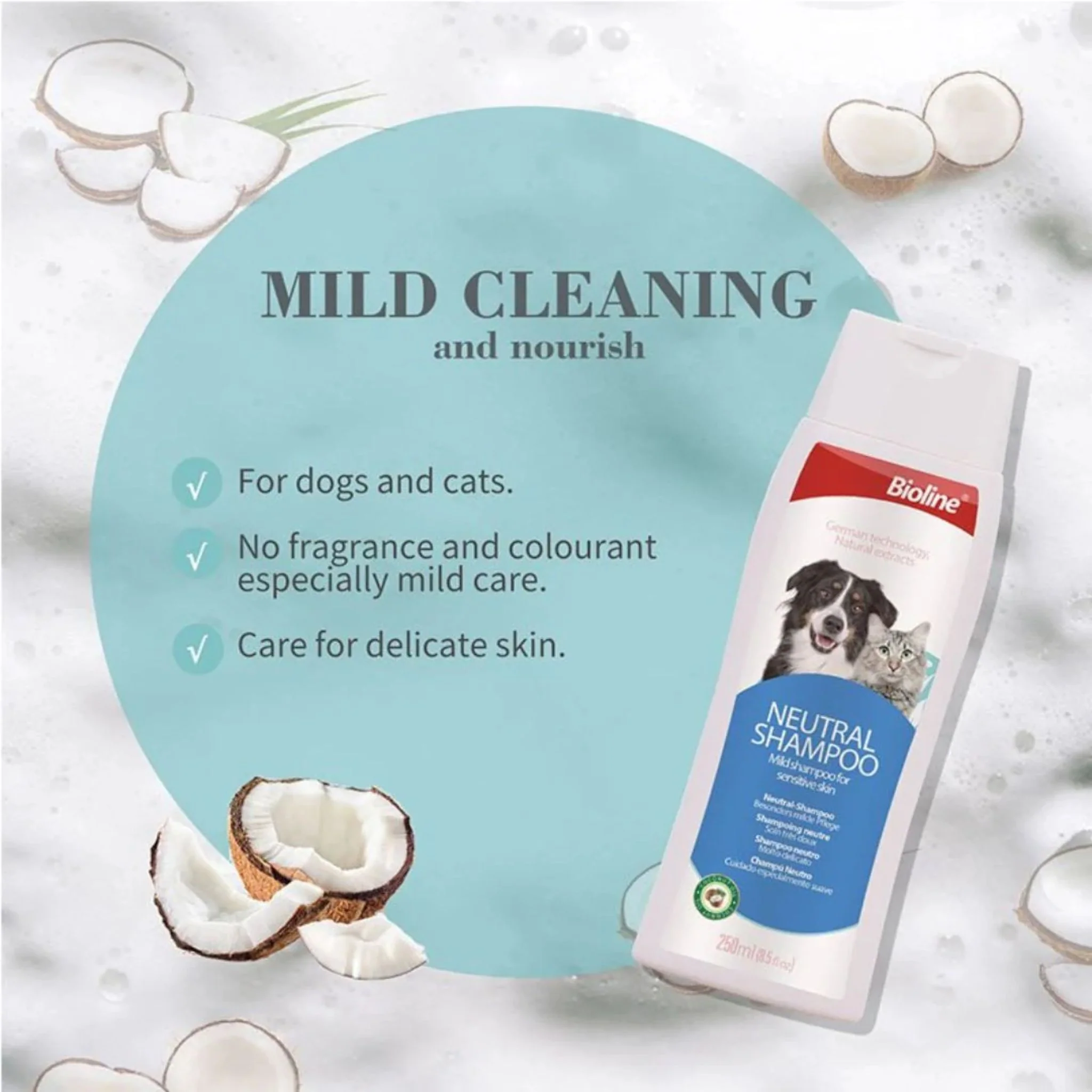 Bioline Neutral Shampoo for Dog & Cat - Image 3
