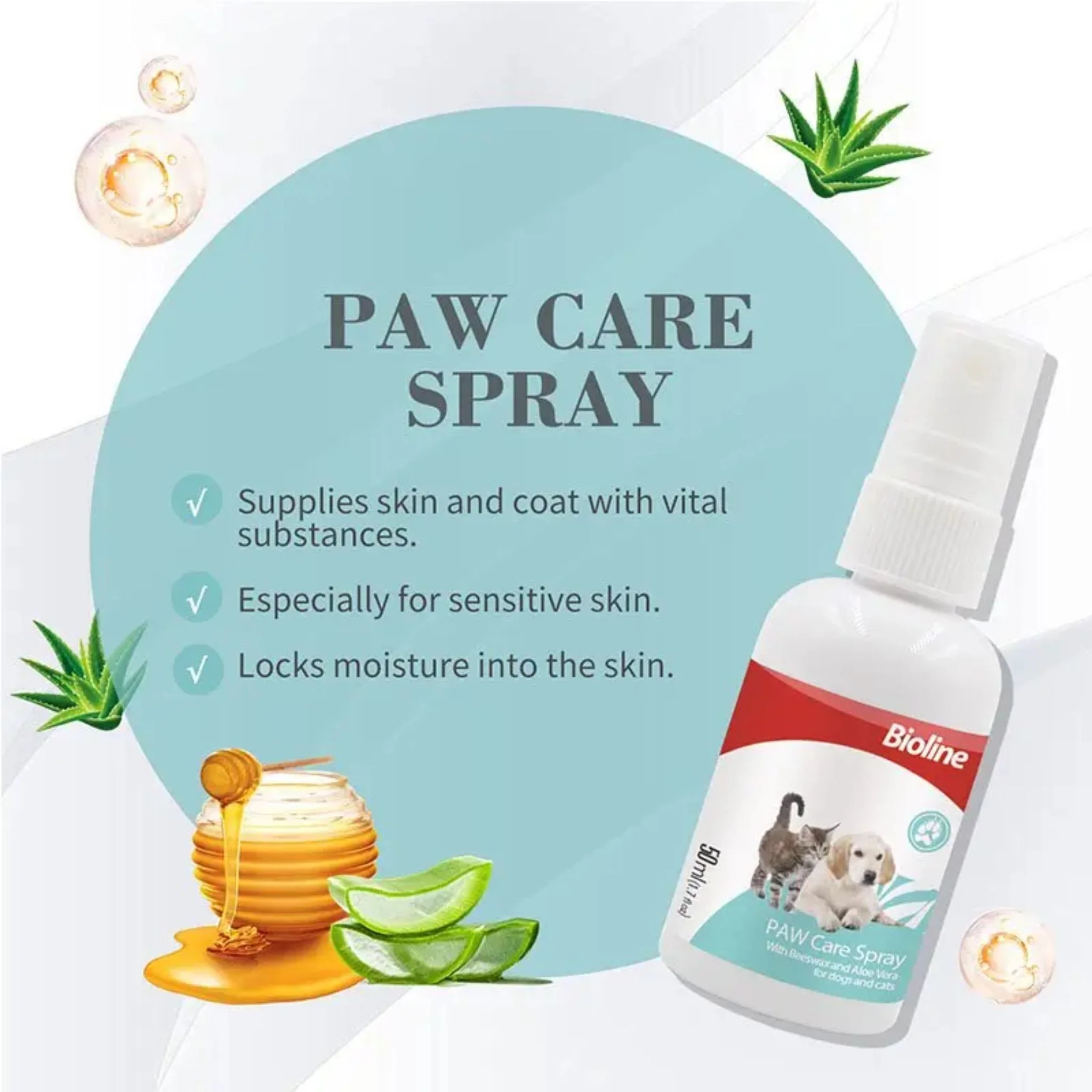 Bioline Paw Care Spray For Dog & Cat - 50ml - Image 2