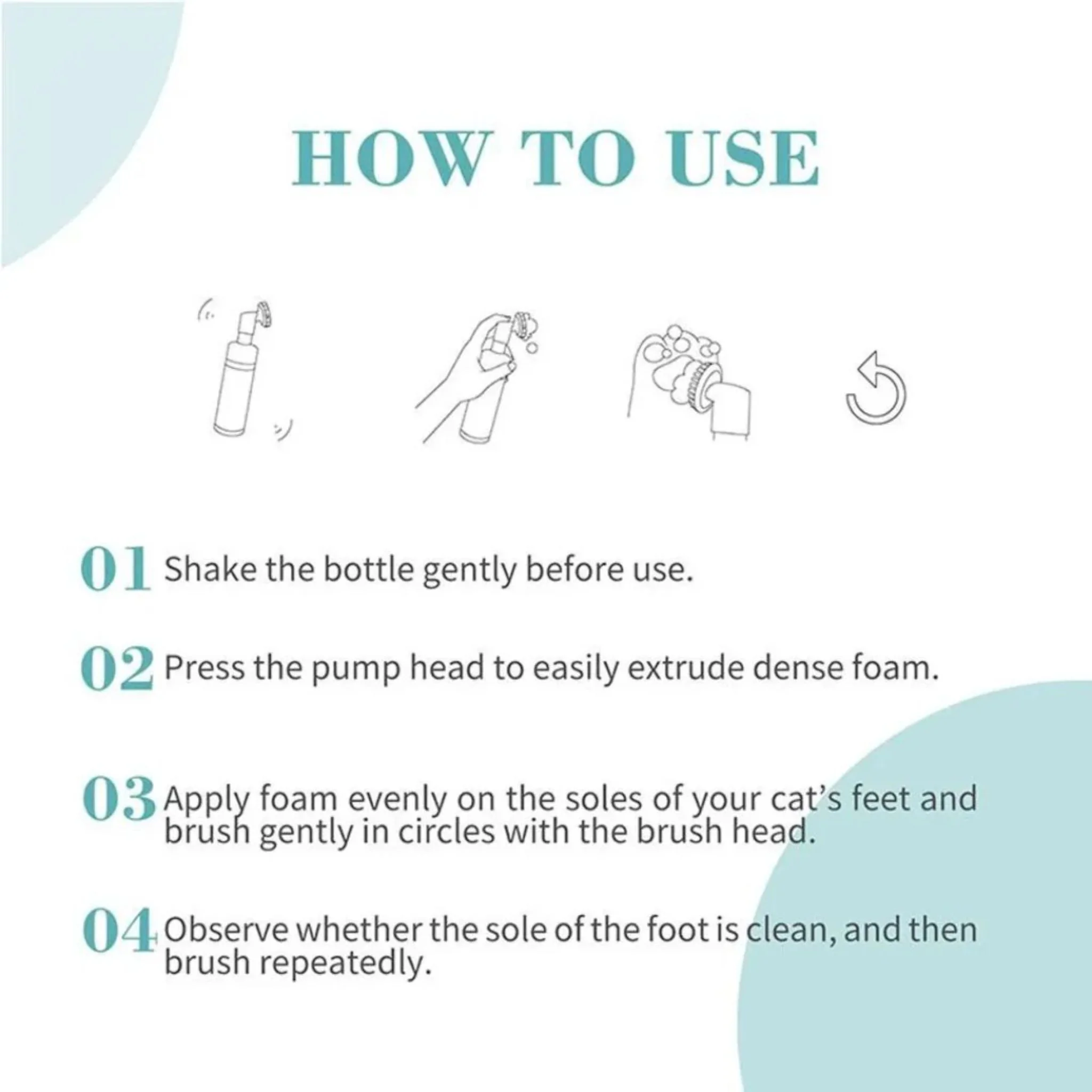 Bioline Paw Cleaning Foam For Cat - 100ml - Image 2