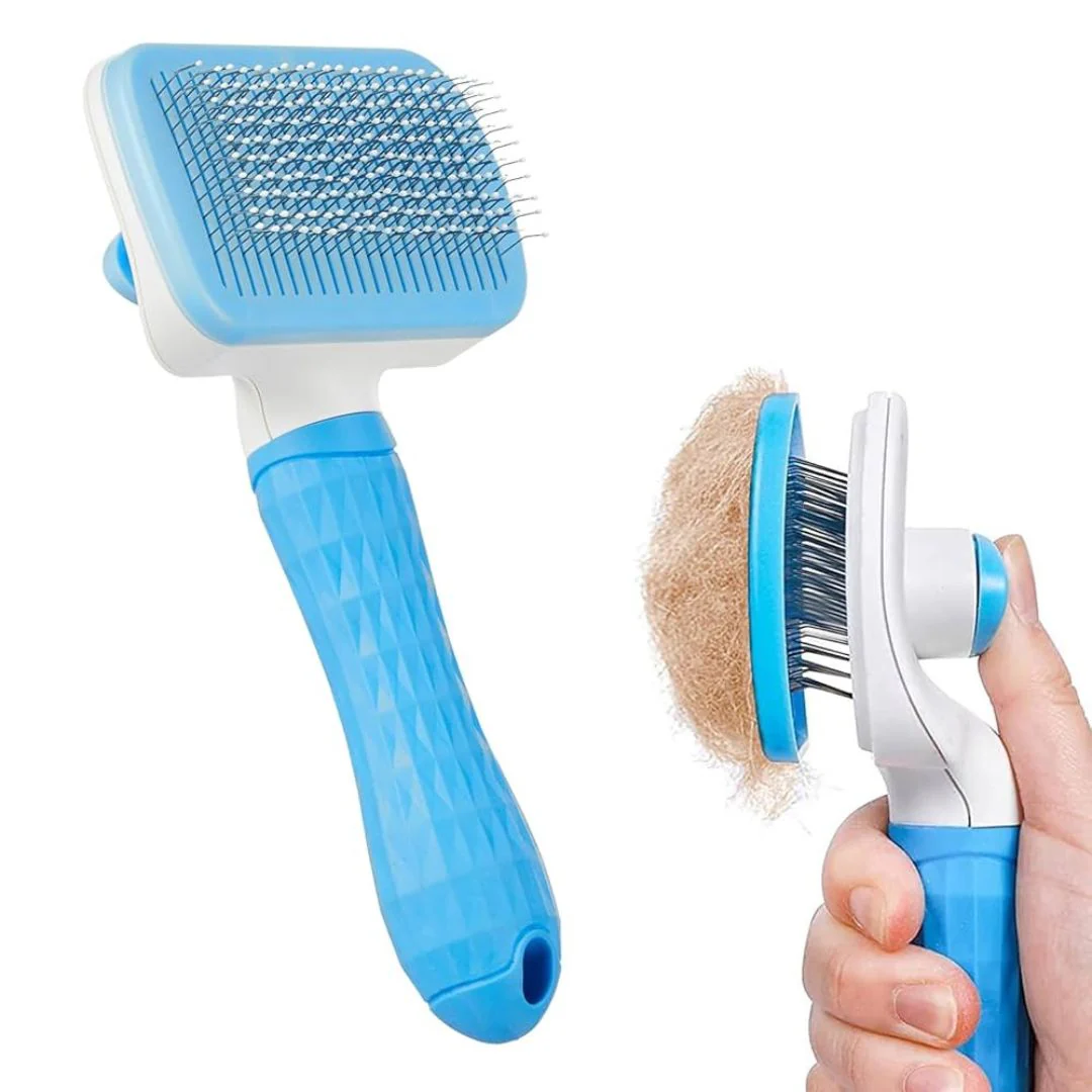 Bioline Pet Comb White Large Grooming For Shedding Control - Image 2