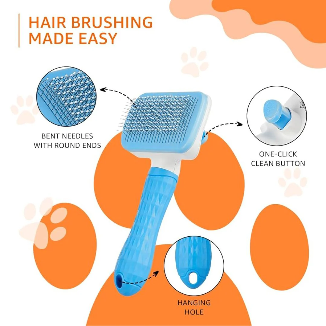 Bioline Pet Comb White Large Grooming For Shedding Control - Image 3