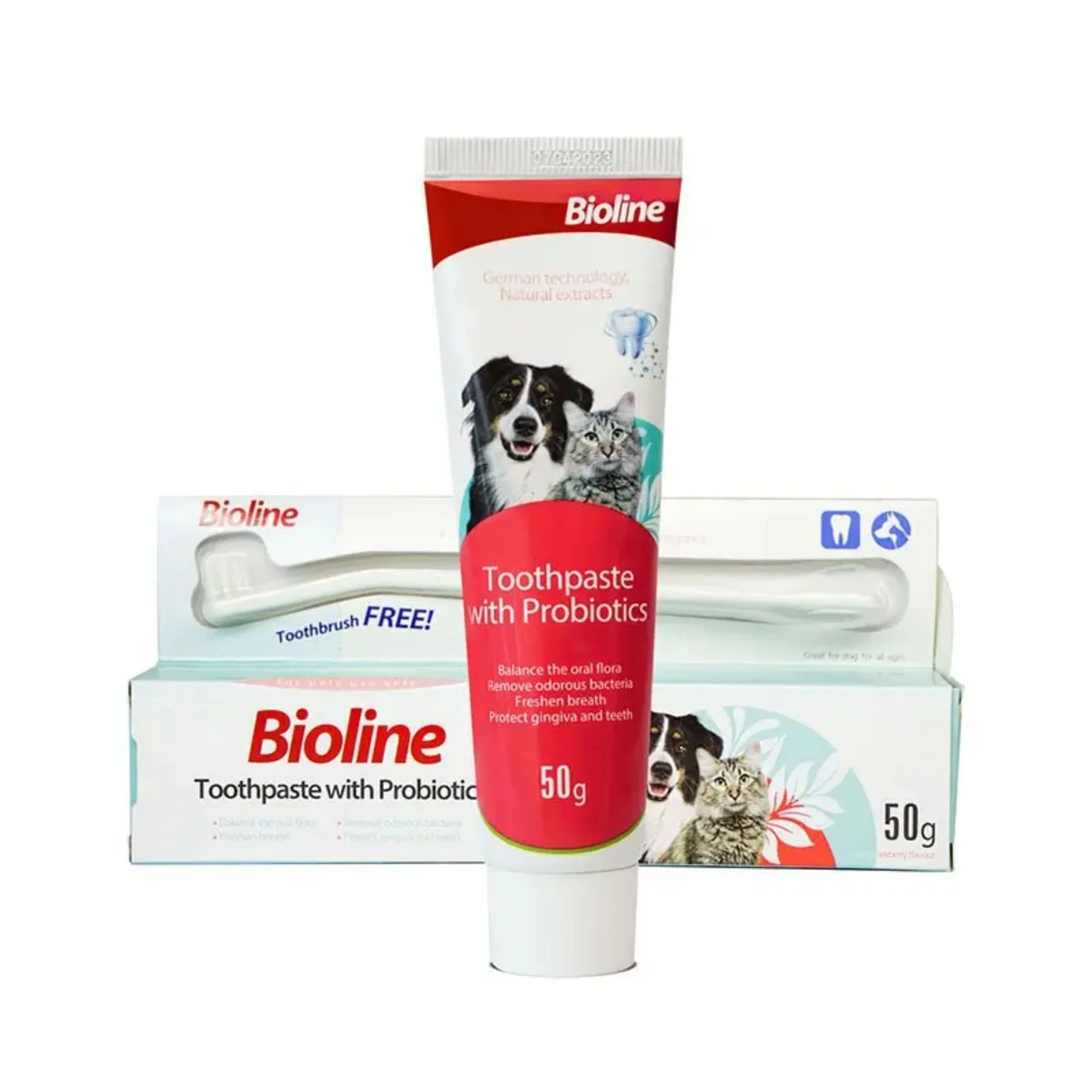 Bioline Probiotics Toothpaste Oral Health Formula for Dog & Cat - 50g - Image 2