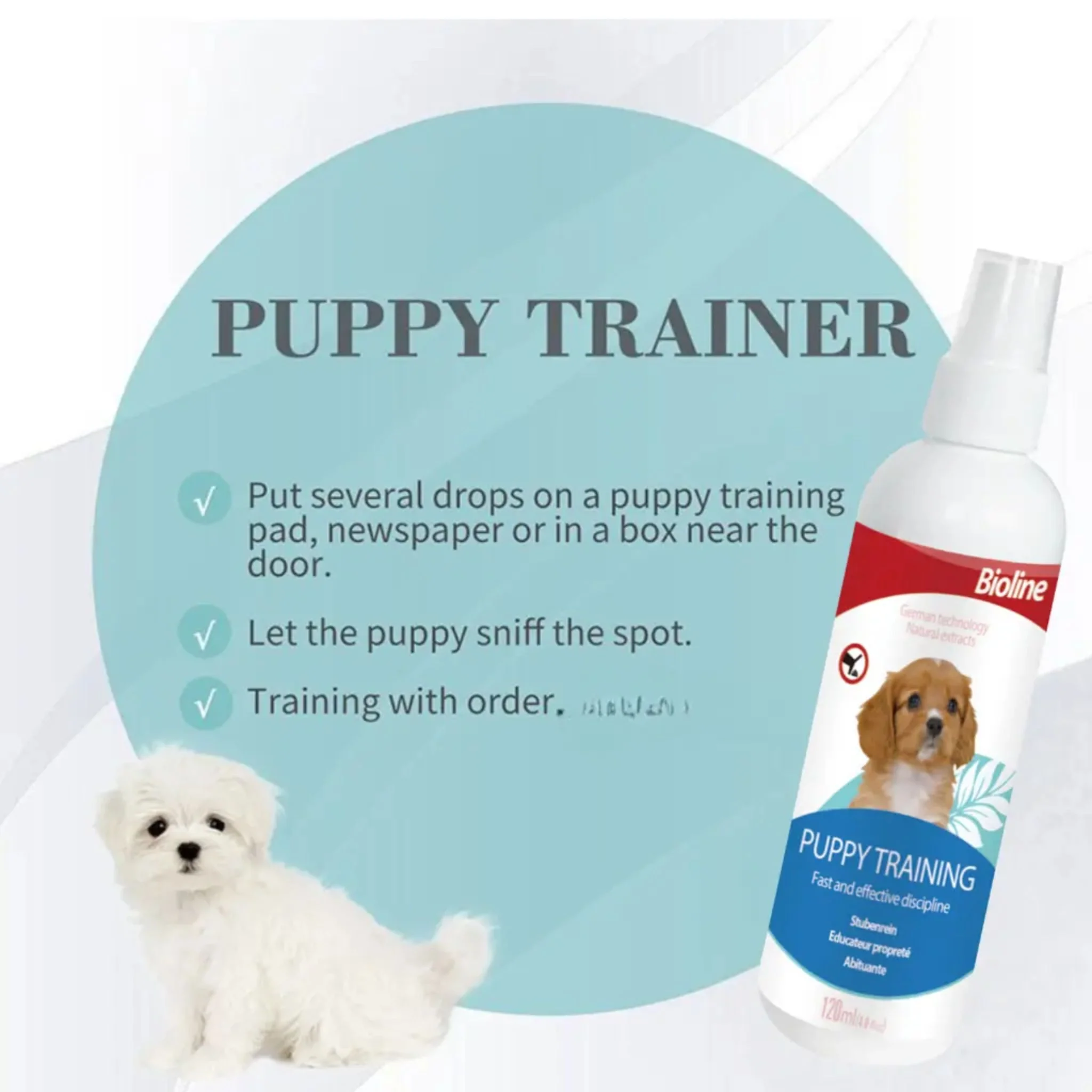 Bioline Puppy Training Spray - 120ml - Image 2