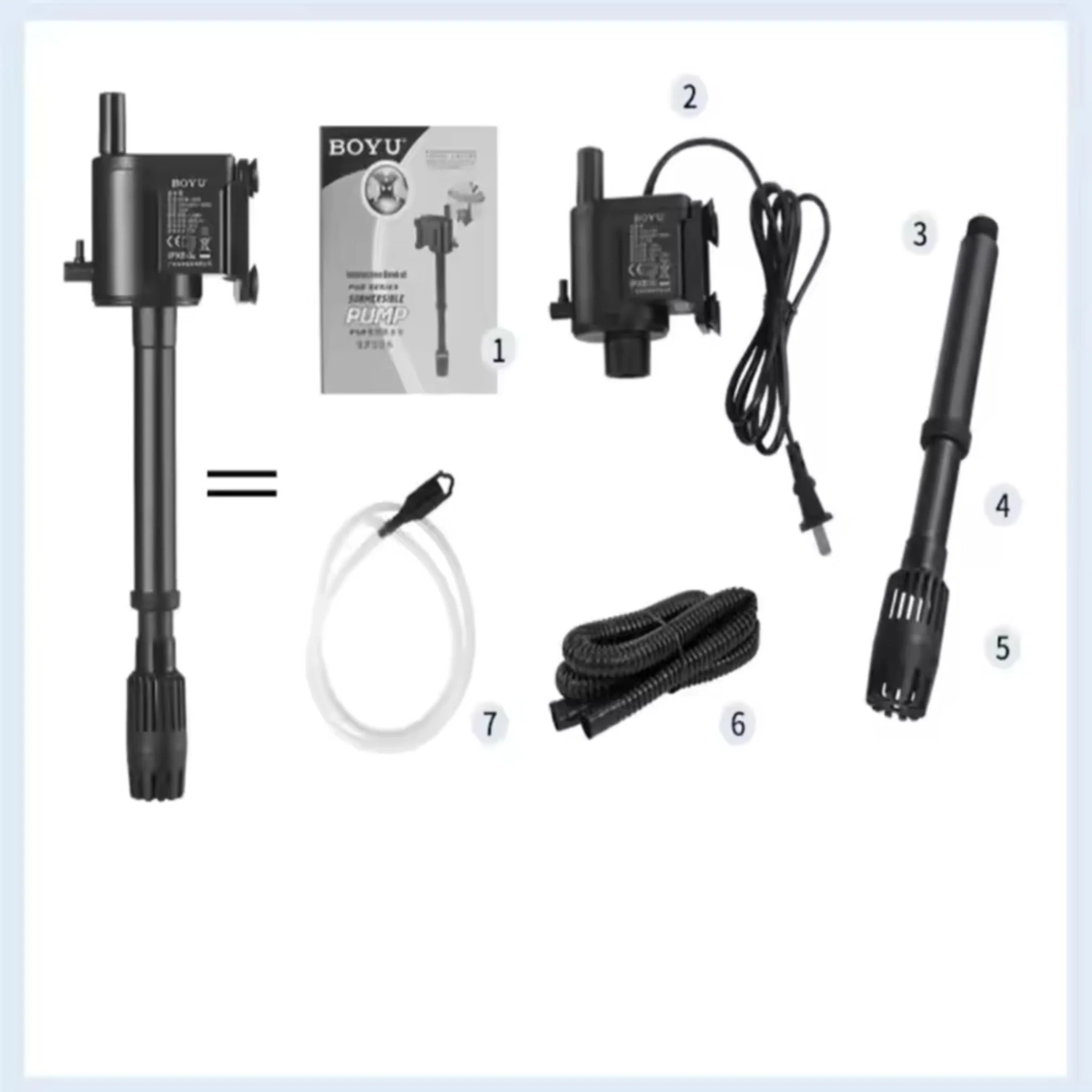 Boyu Submersible Aquarium Filter Pump PGB 750 - 740L/H - Image 3