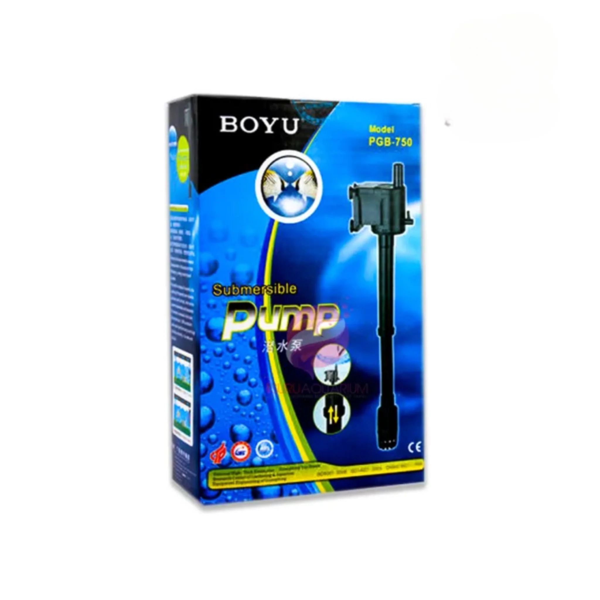 Boyu Submersible Aquarium Filter Pump PGB 750 - 740L/H - Image 5