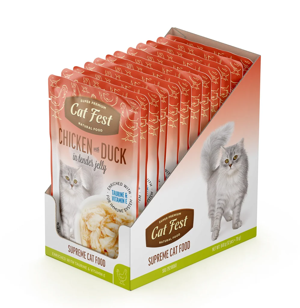 Cat Fest Chicken & Duck In Jelly Adults Cat Wet Food - Image 3