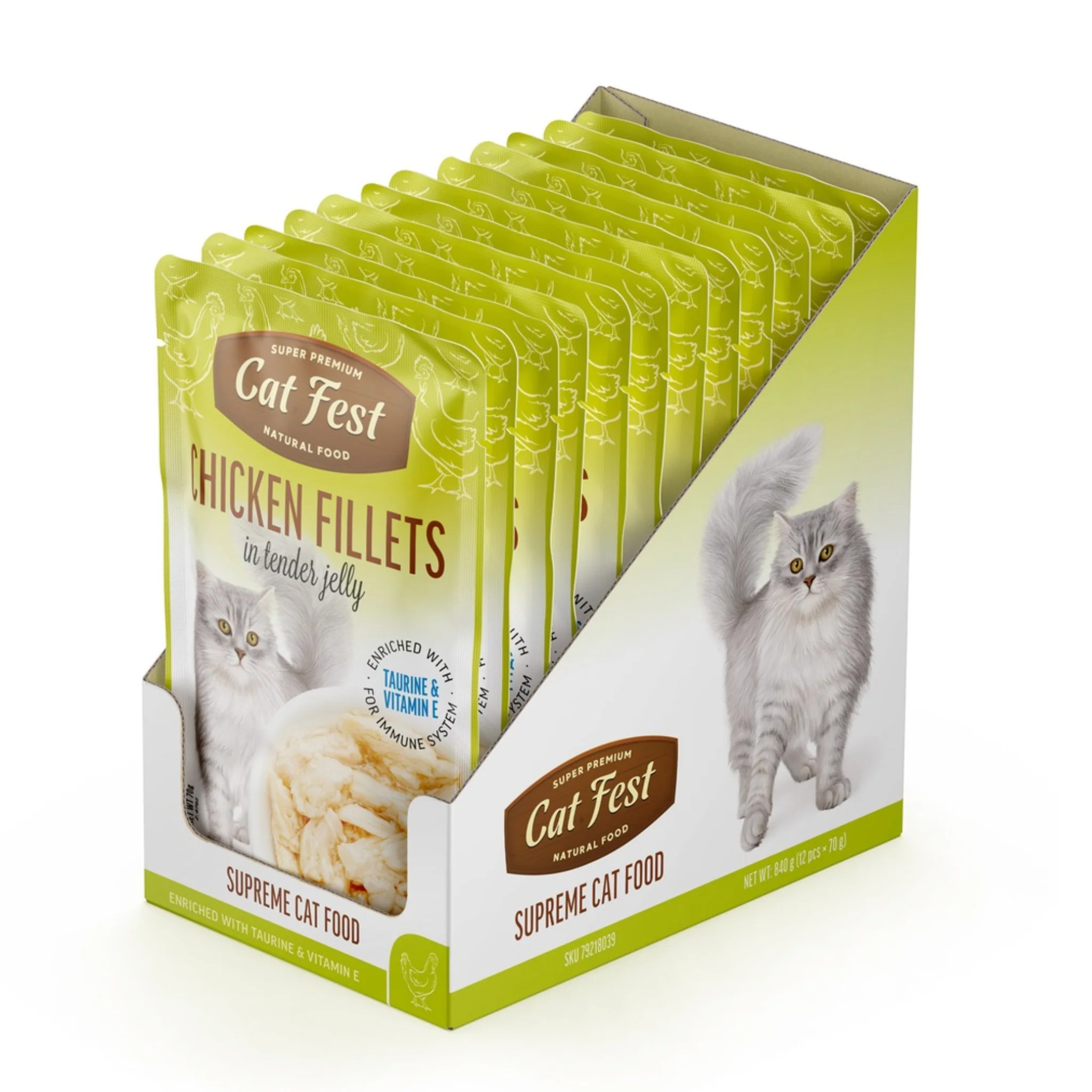 Cat Fest Chicken Fillets In Tender Jelly For Cat Wet Food - Image 3