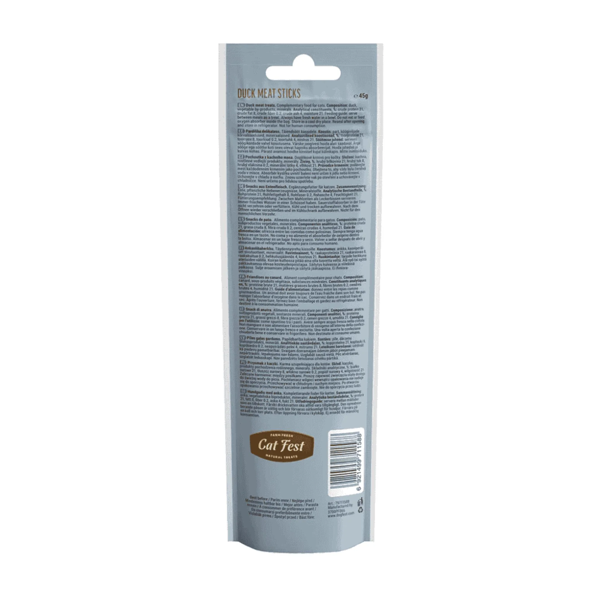 Cat Fest Duck Meat Sticks For Cat High-Protein Snack – 45g - Image 3