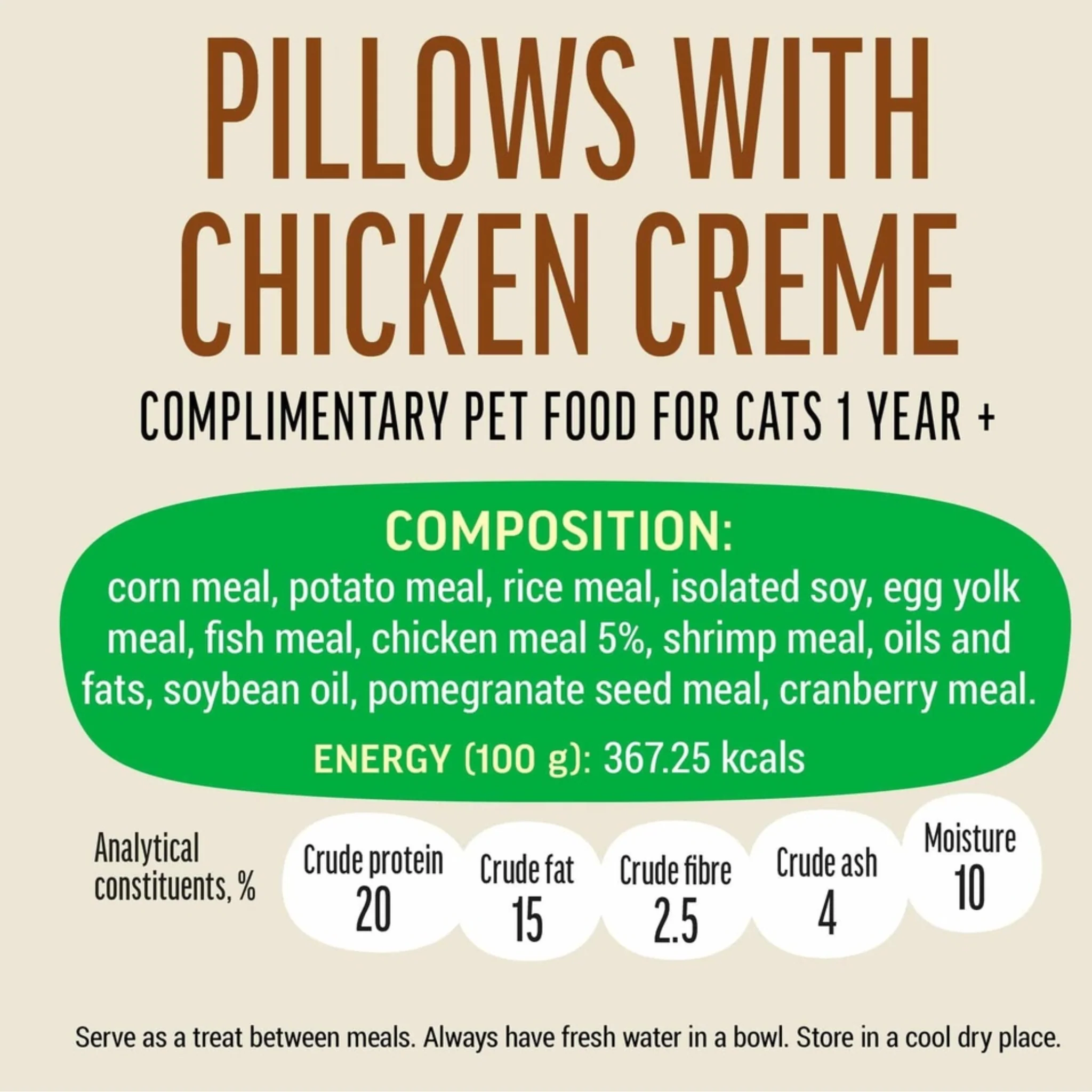 Cat Fest Pillows With Chicken Cream Tasty Cat Snacks – 30g - Image 4