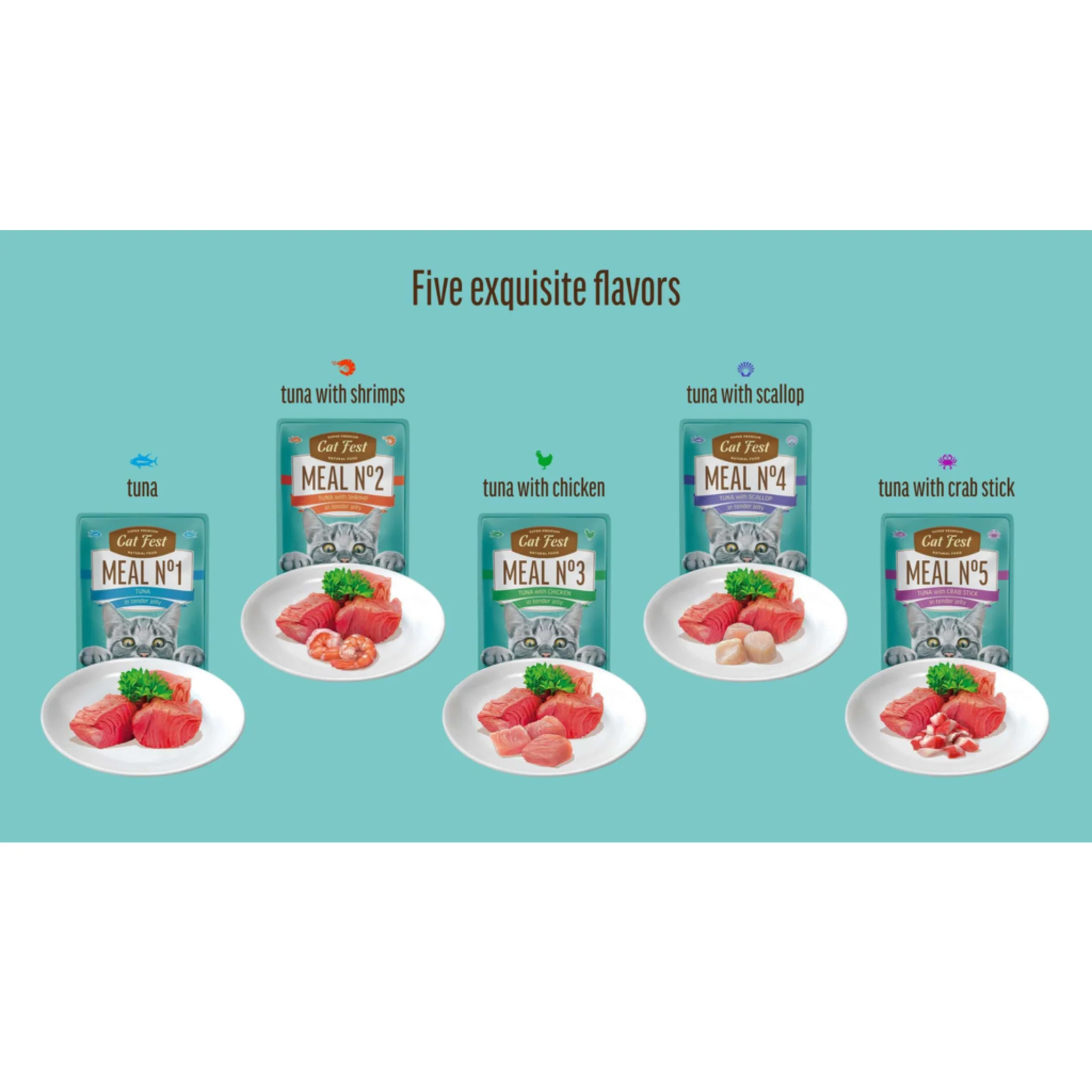 Cat Fest Wet Cat Food In Jelly & Tuna - 50g - Image 5