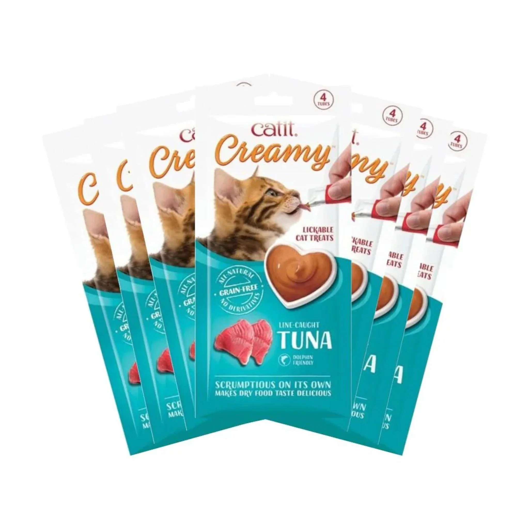 Catit Creamy Lickable Treats For Cat Tuna Flavour - 40g - Image 2