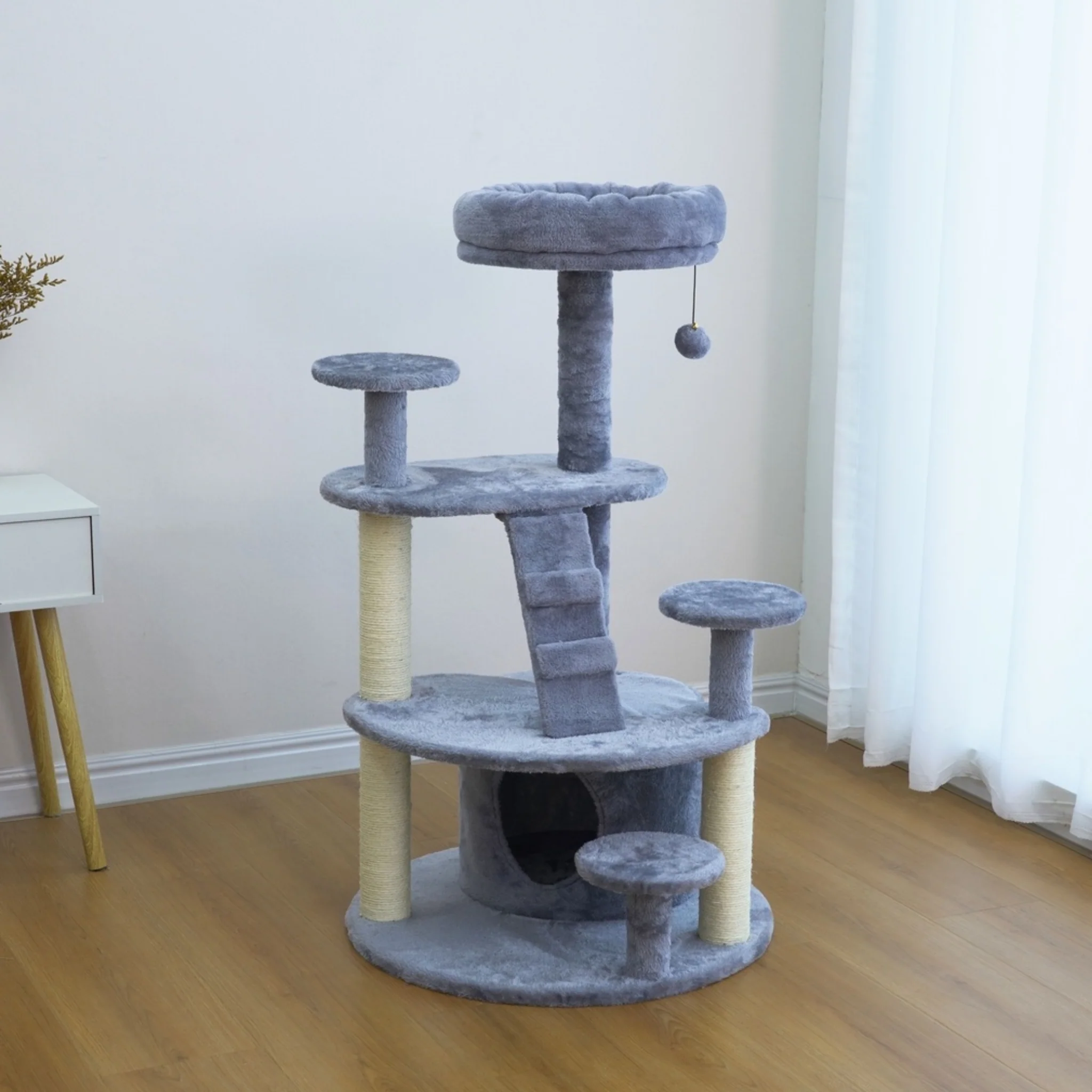 Catry Cat Tower With Scratcher - 59x101cm - Image 3
