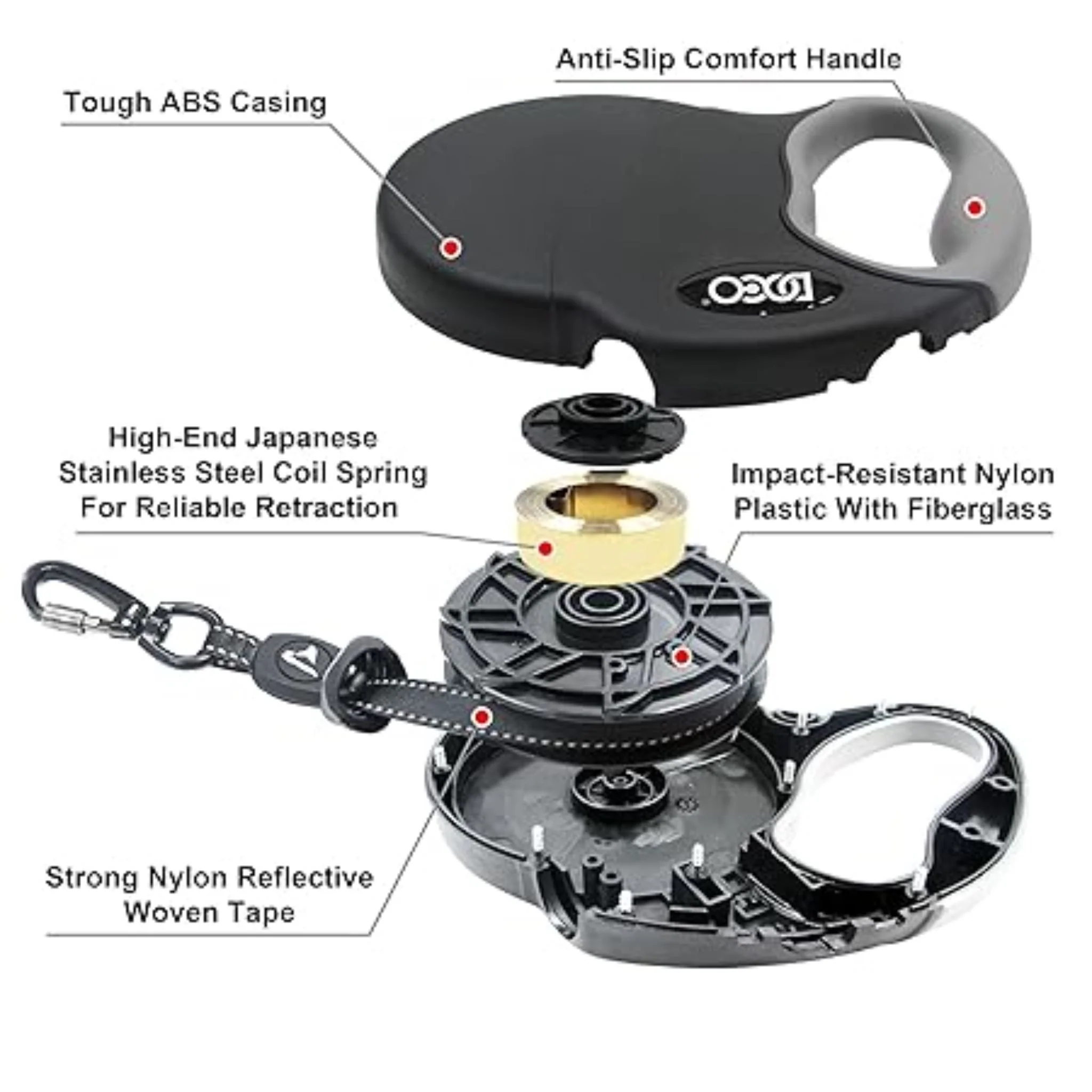 Doco Adventure Retractable Leash Blue - S - Image 3