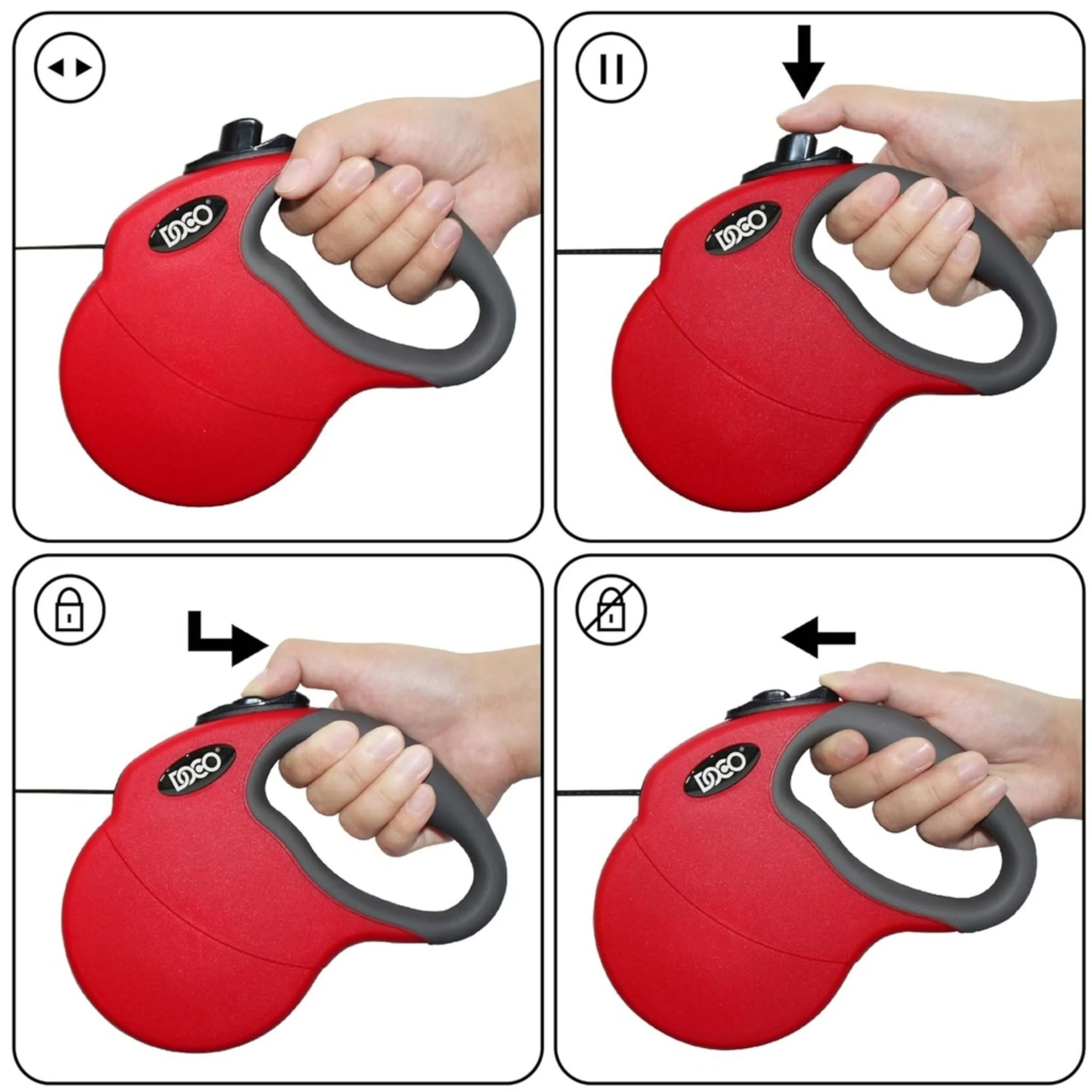 Doco Adventure Retractable Leash Blue - S - Image 4