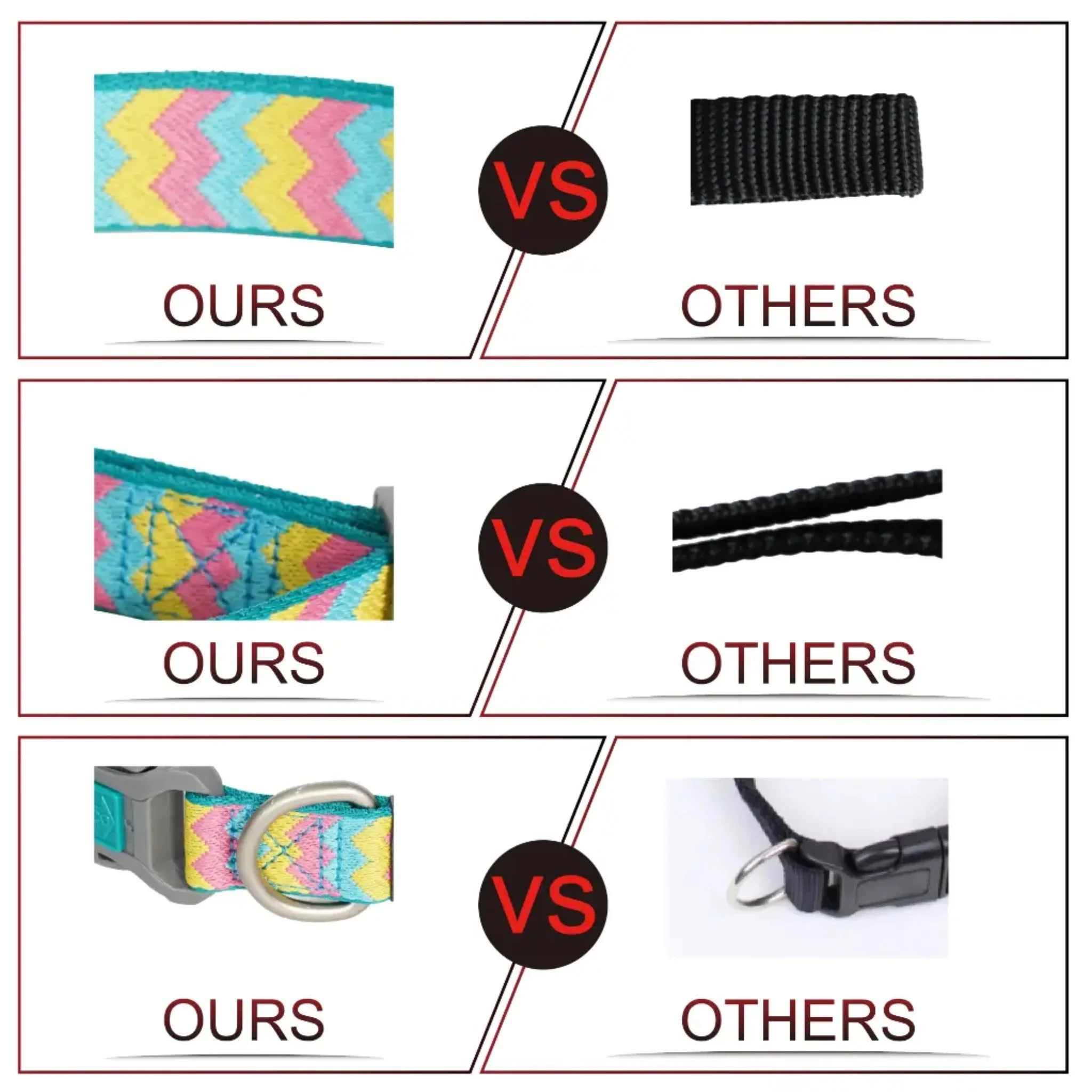 Doco Jacquard Weave Dog Collar D5 - 2.0x27-37cm - Image 4