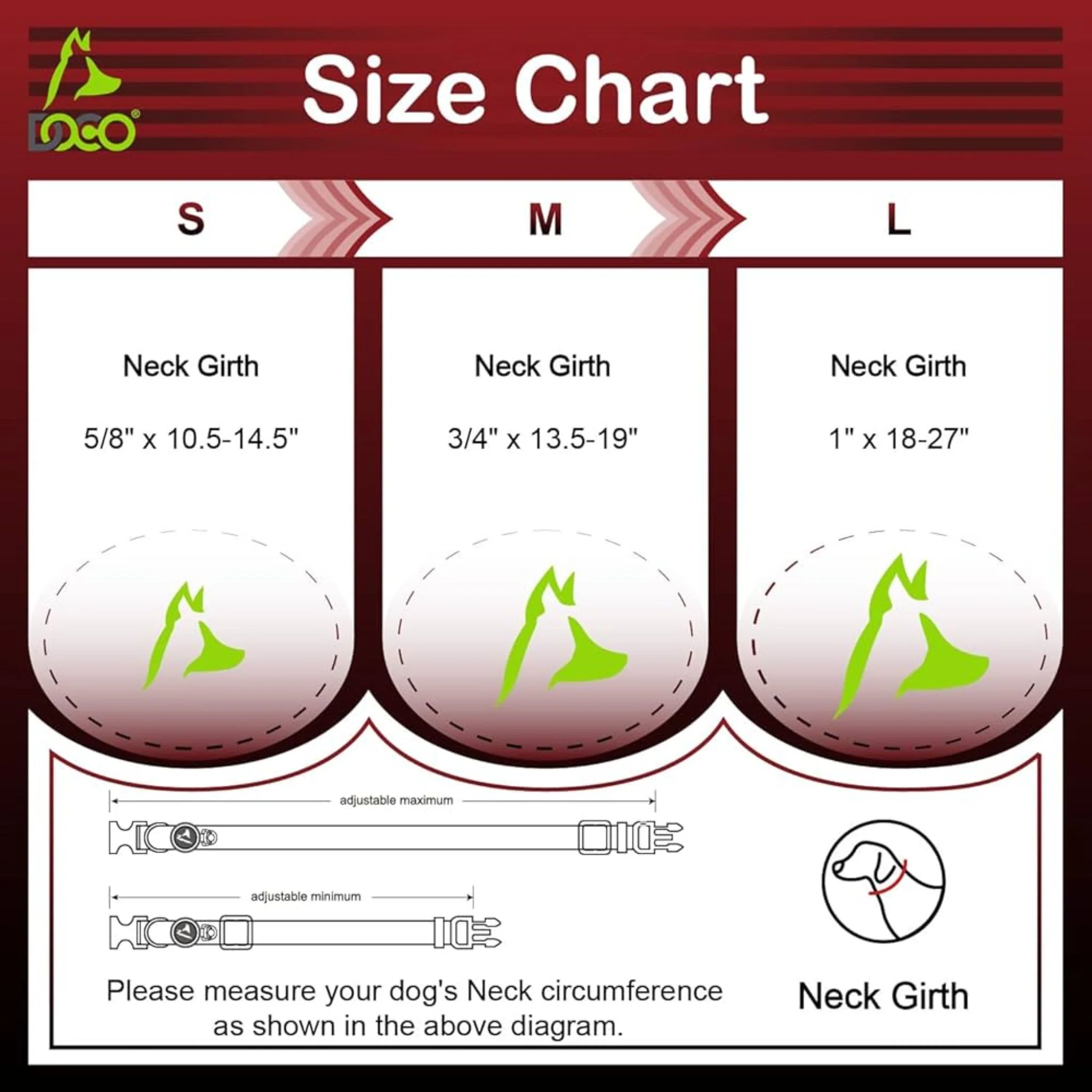 Doco Loco Dog Collar Lime Street Pattern – S - Image 3