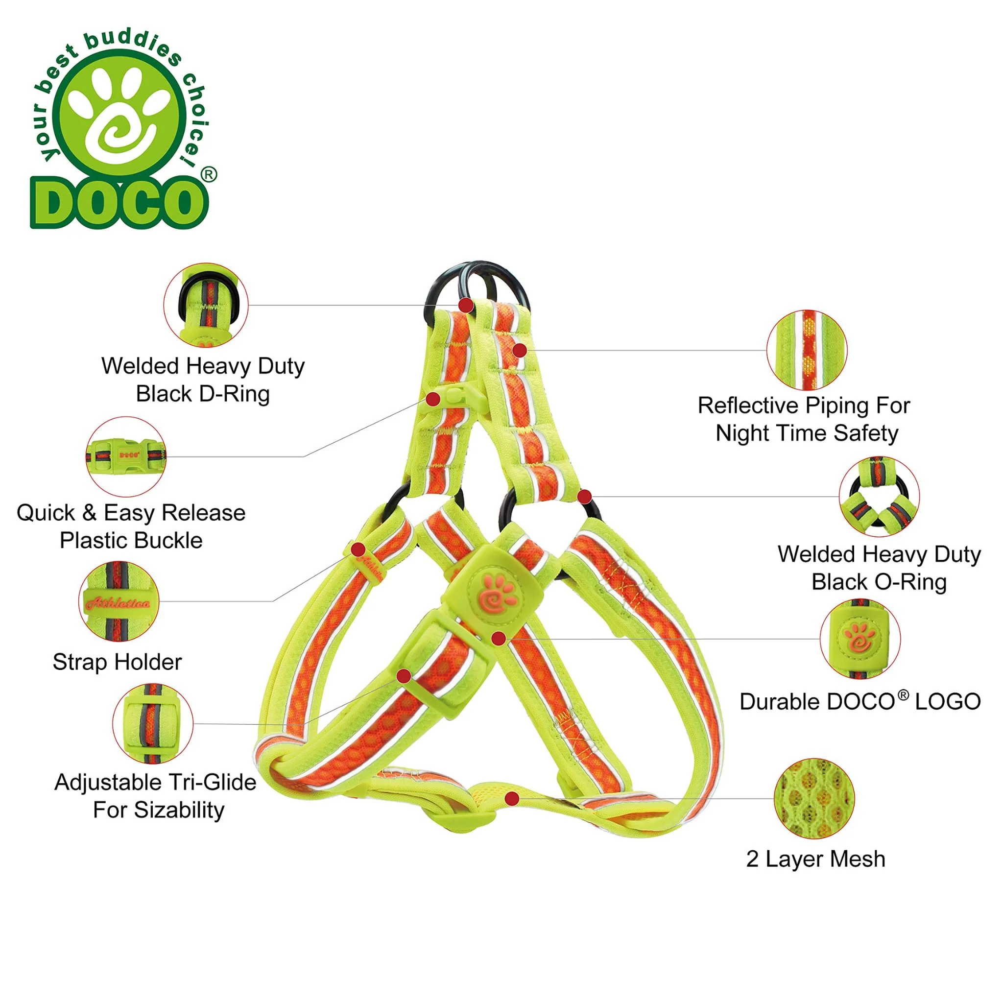 Doco Lunar Mesh Step-In Dog Harness - Image 3