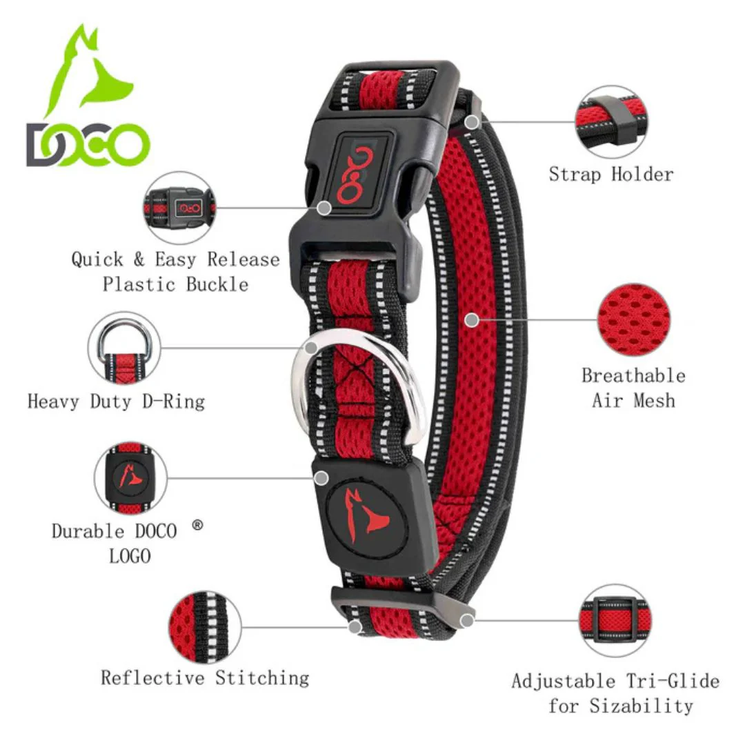 Doco Puffy Mesh Dog Collar - Image 2