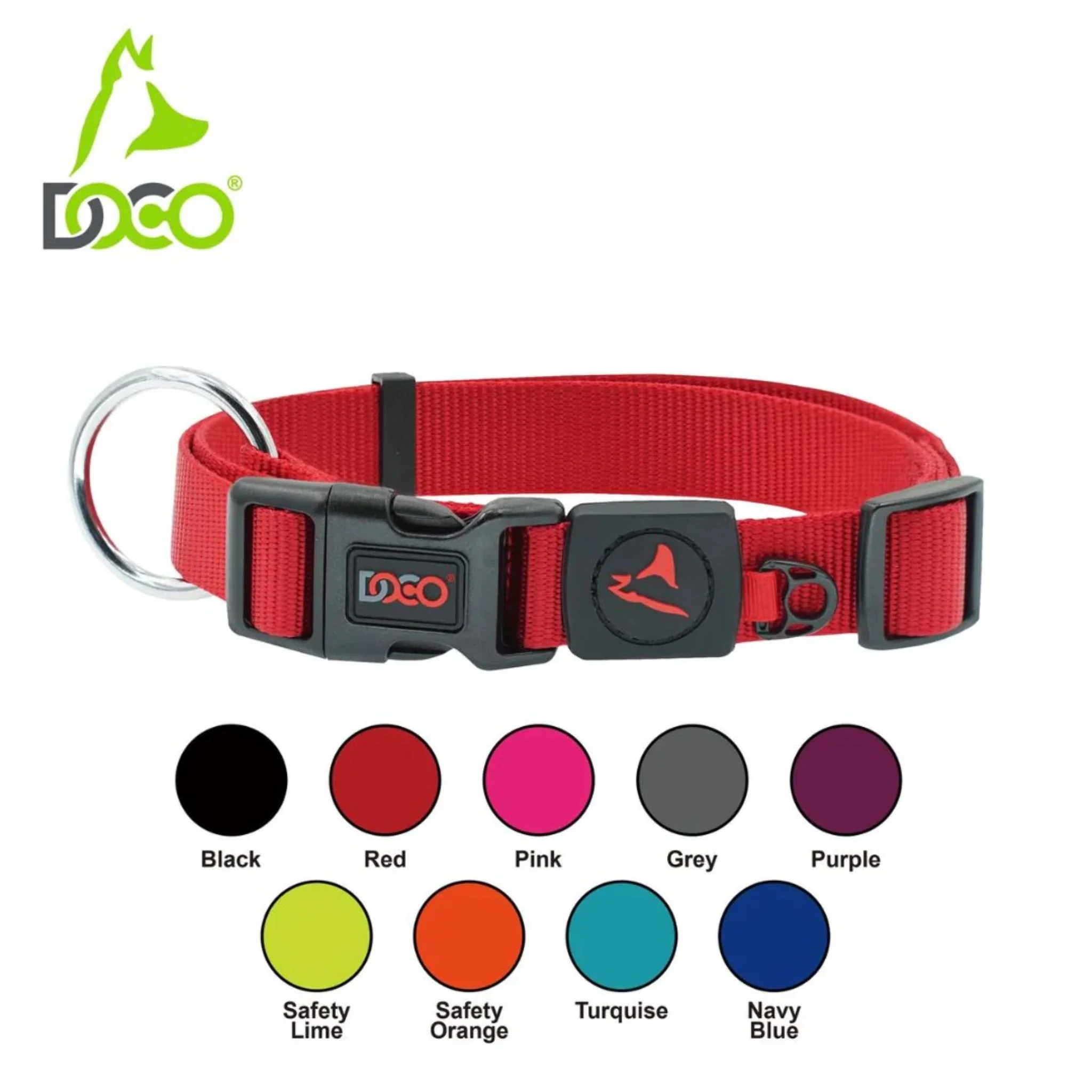 Doco Signature O-Ring Nylon Dog Collar Durable Dog Accessory - Image 7
