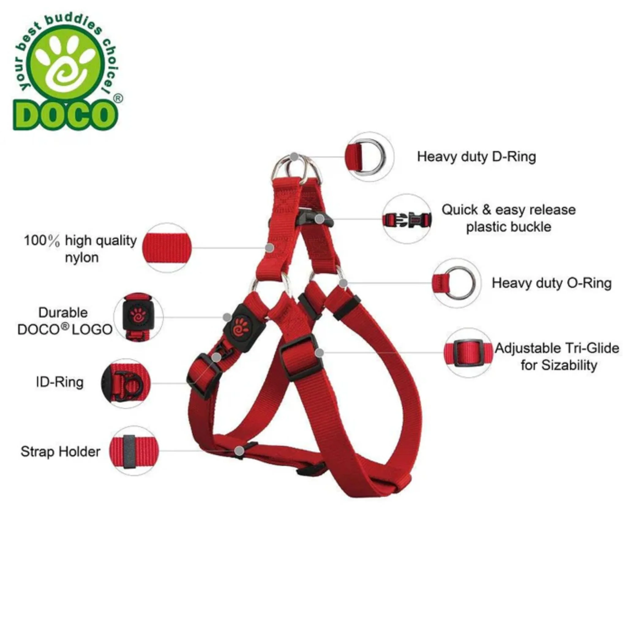 Doco Signature Step-In Dog Harness Comfortable Harness - Image 4