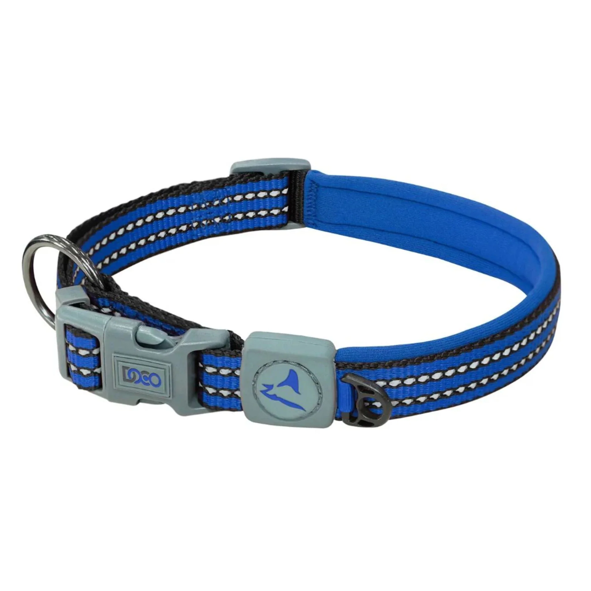 Doco Vario O - Ring Collar With Reflective Stitching Color Grey For Dogs - S - Image 2