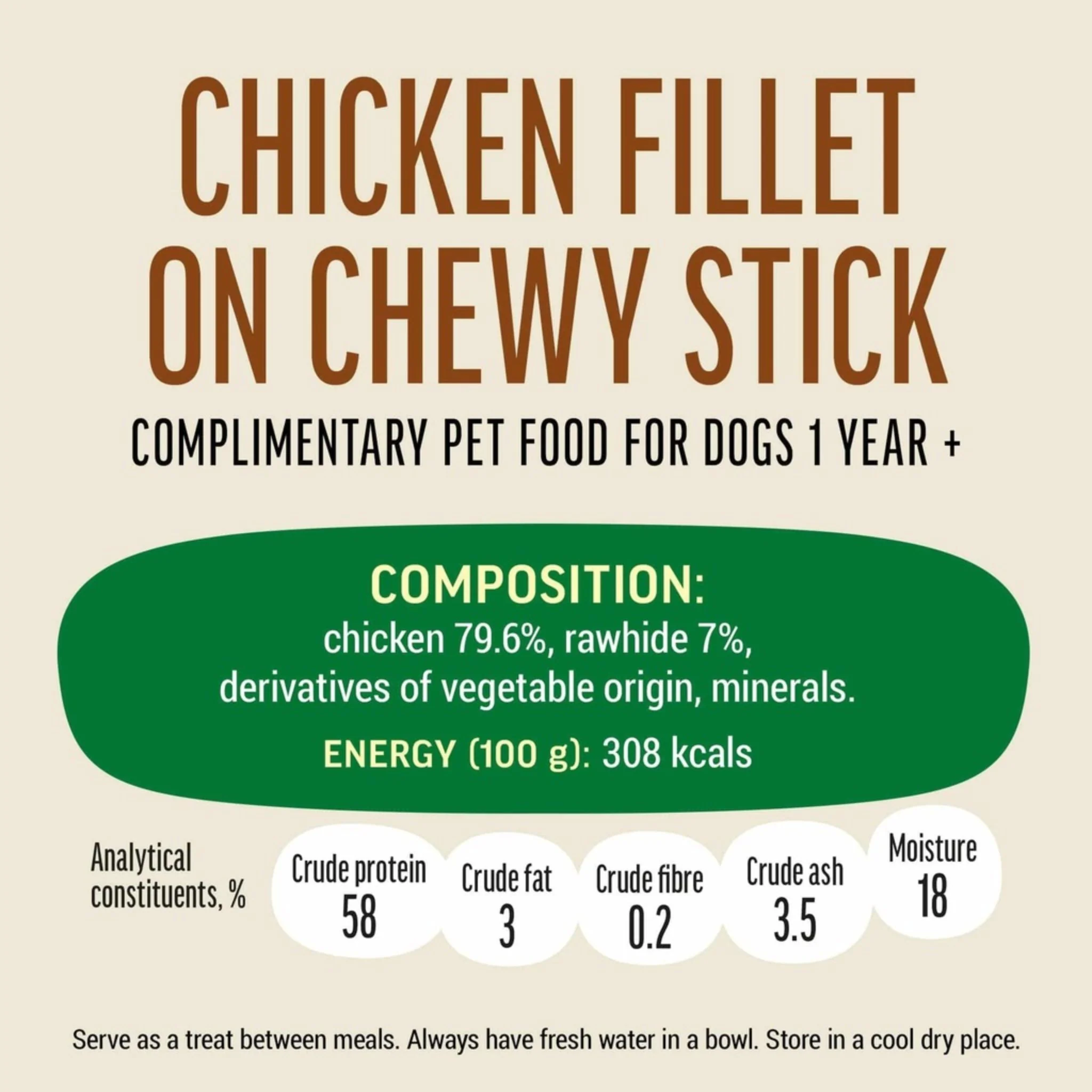 Dog Fest Chicken Fillet On A Chewy Stick For Adult Dog - 90g - Image 4
