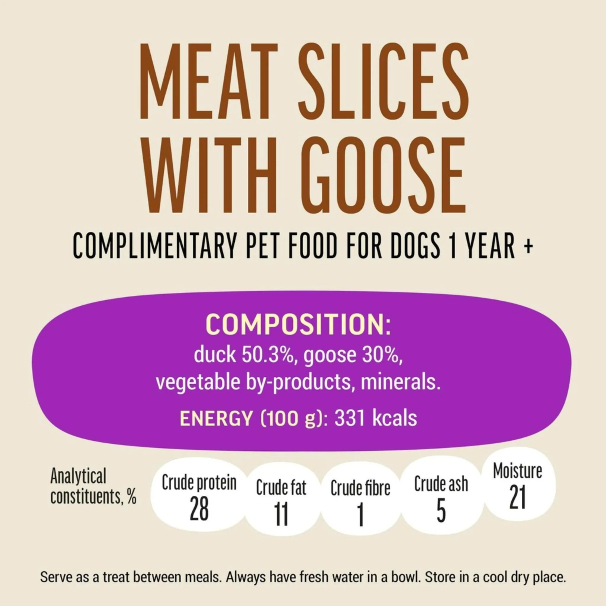 Dog Fest Slices With Goose For Small Breeds – 55g - Image 4
