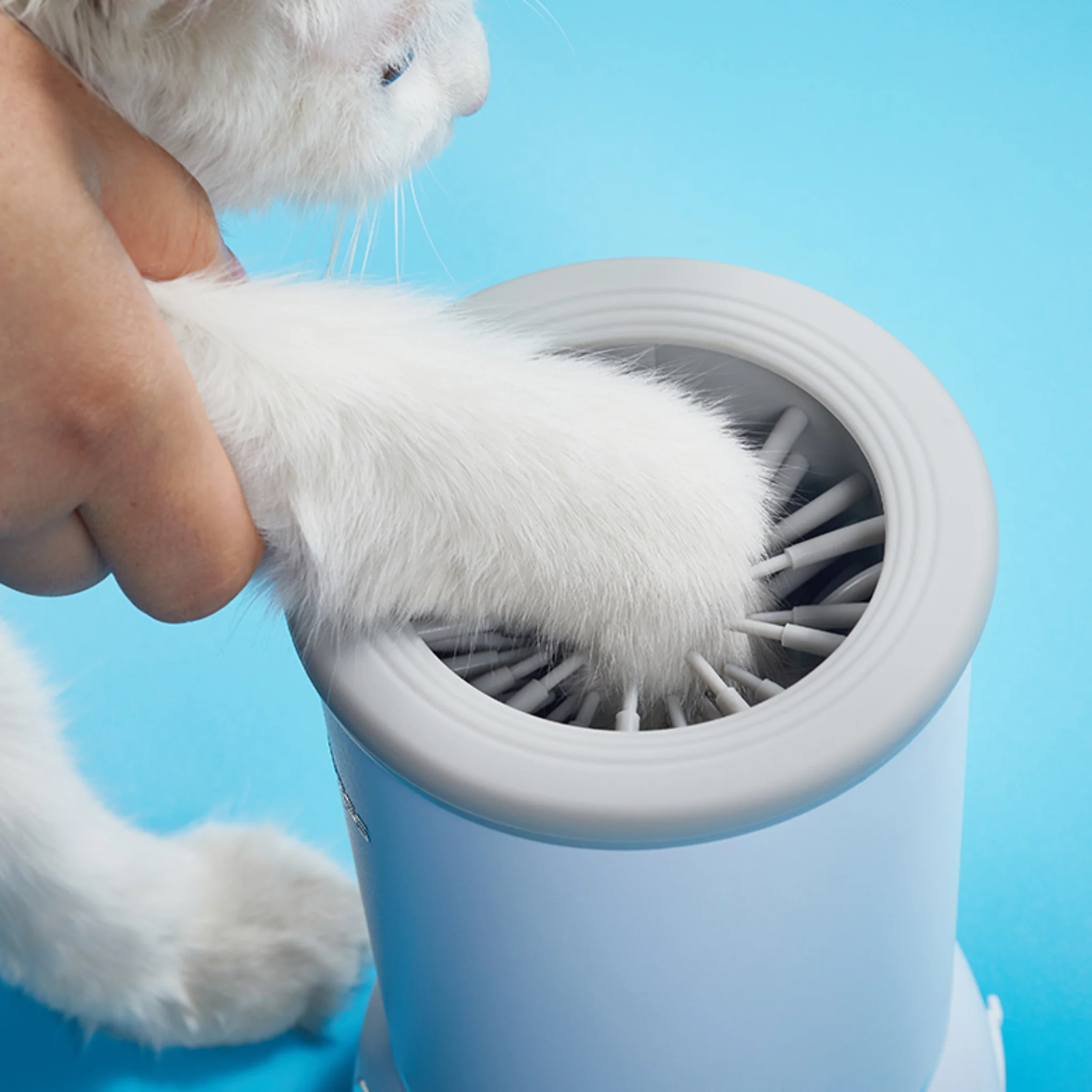Dogness Automatic Pet Paw Cleaner & Massager Plus - White - Image 3