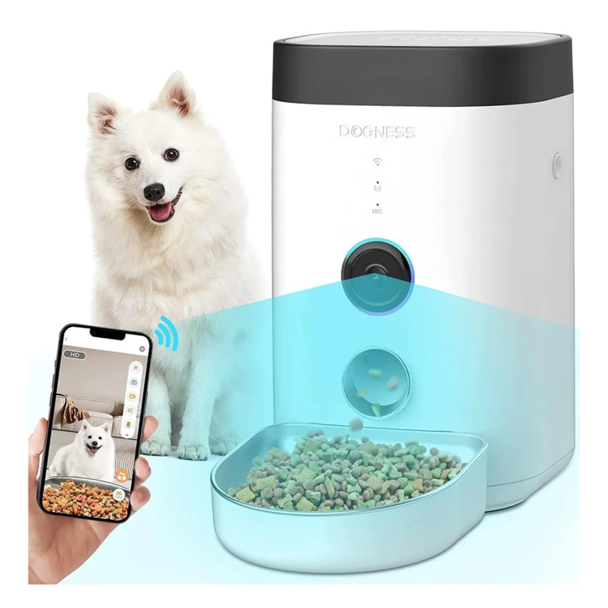 Dogness Panoramic Cam Smart Feeder Pet Food Dispenser App Control- 3.6L - Image 7