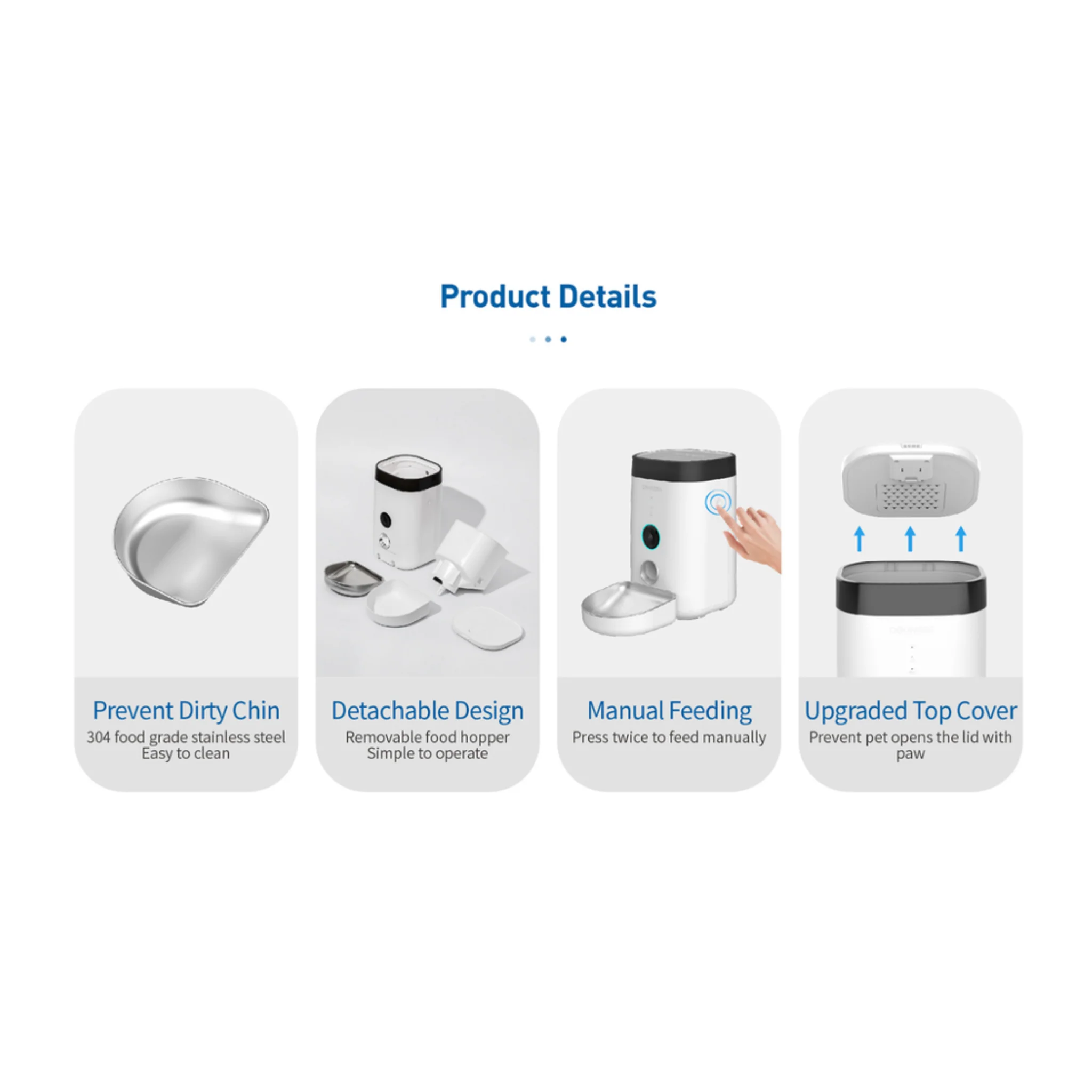 Dogness Panoramic Cam Smart Feeder Pet Food Dispenser App Control- 3.6L - Image 9