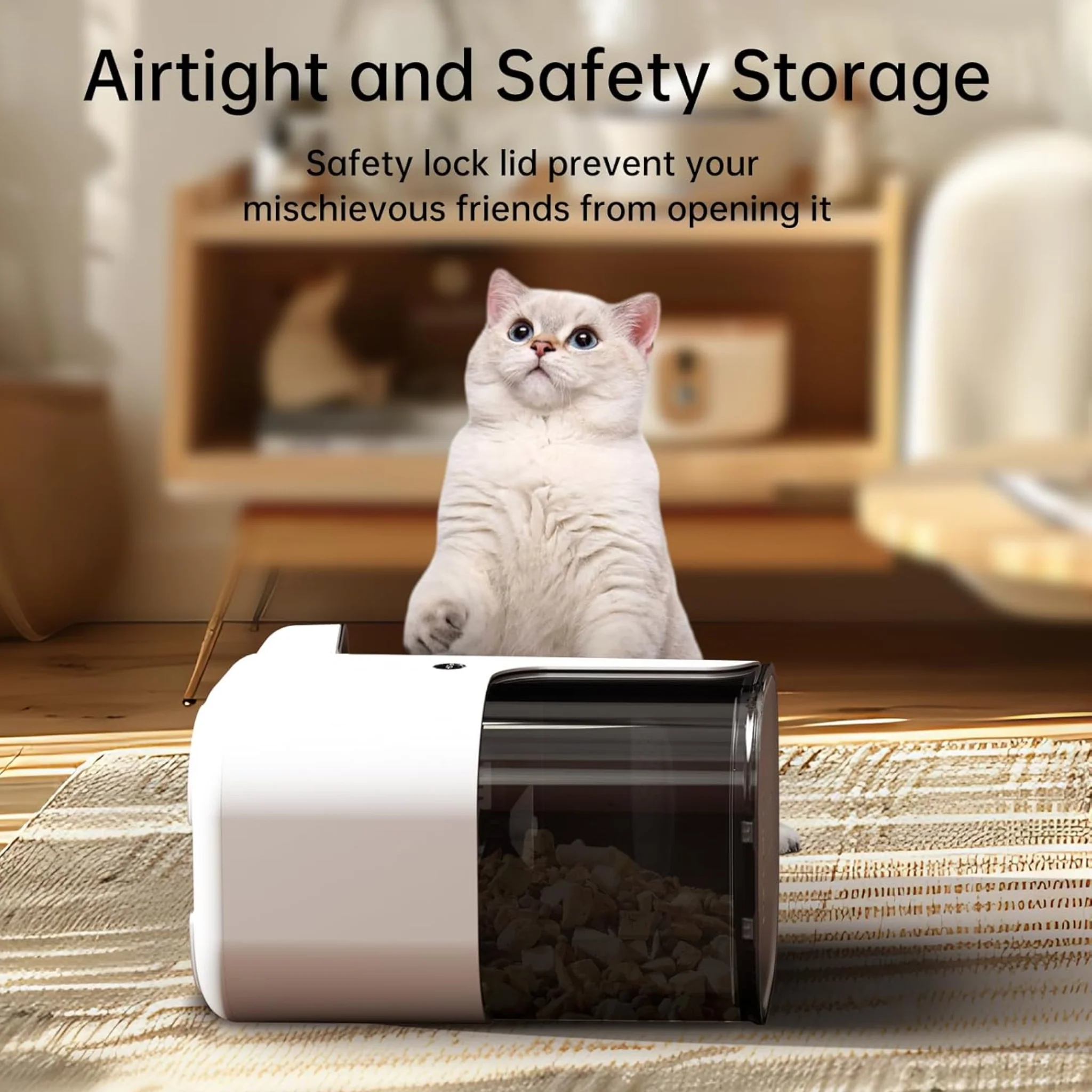 Dogness Rover Automatic Food Feeder For Pets White - 4 Litters - Image 3